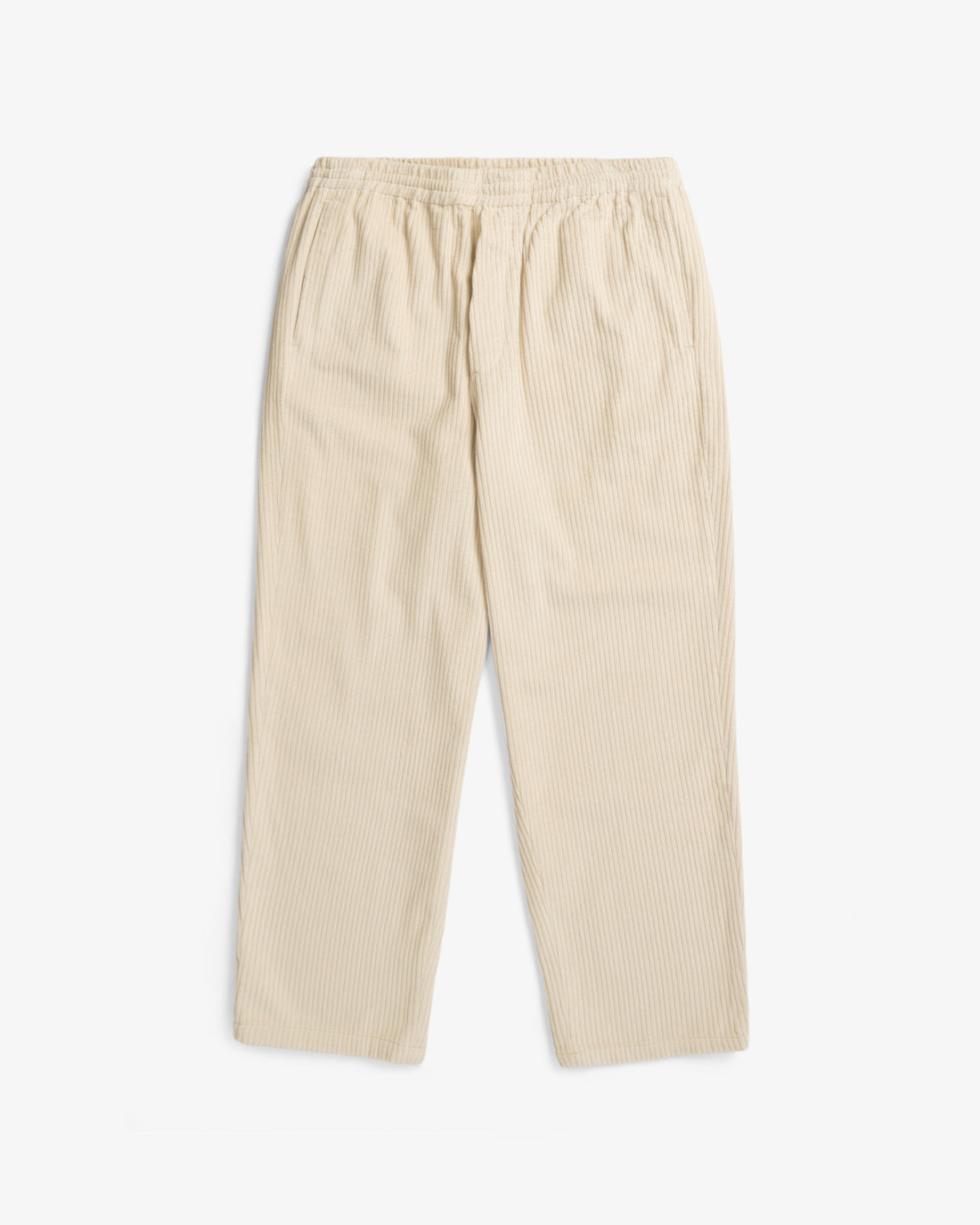 Pantalon large en velours côtelé beige en coton 100% biologique de Rotholz