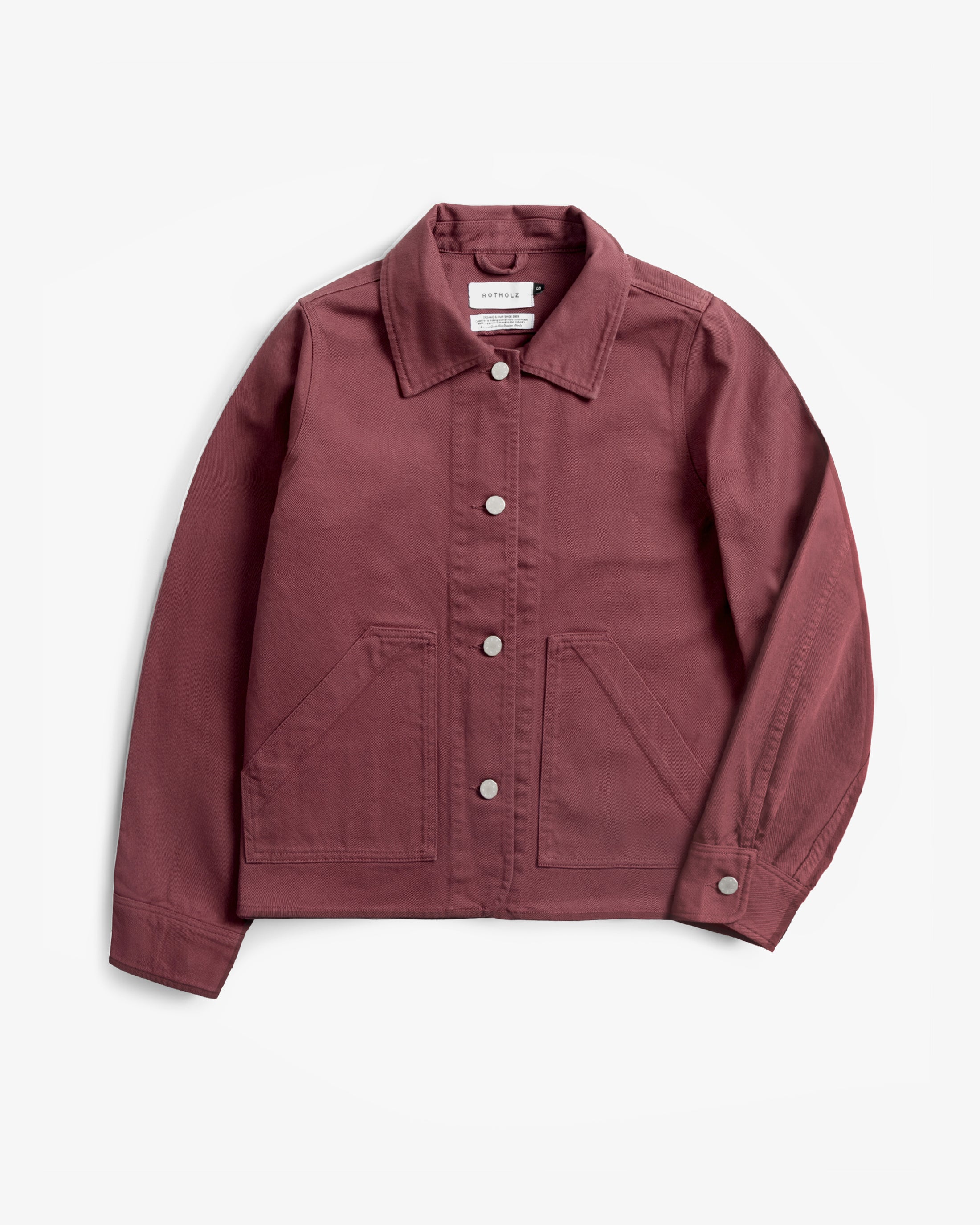 Rote Jacke Kurz aus 100% Bio-Baumwolle von Rotholz