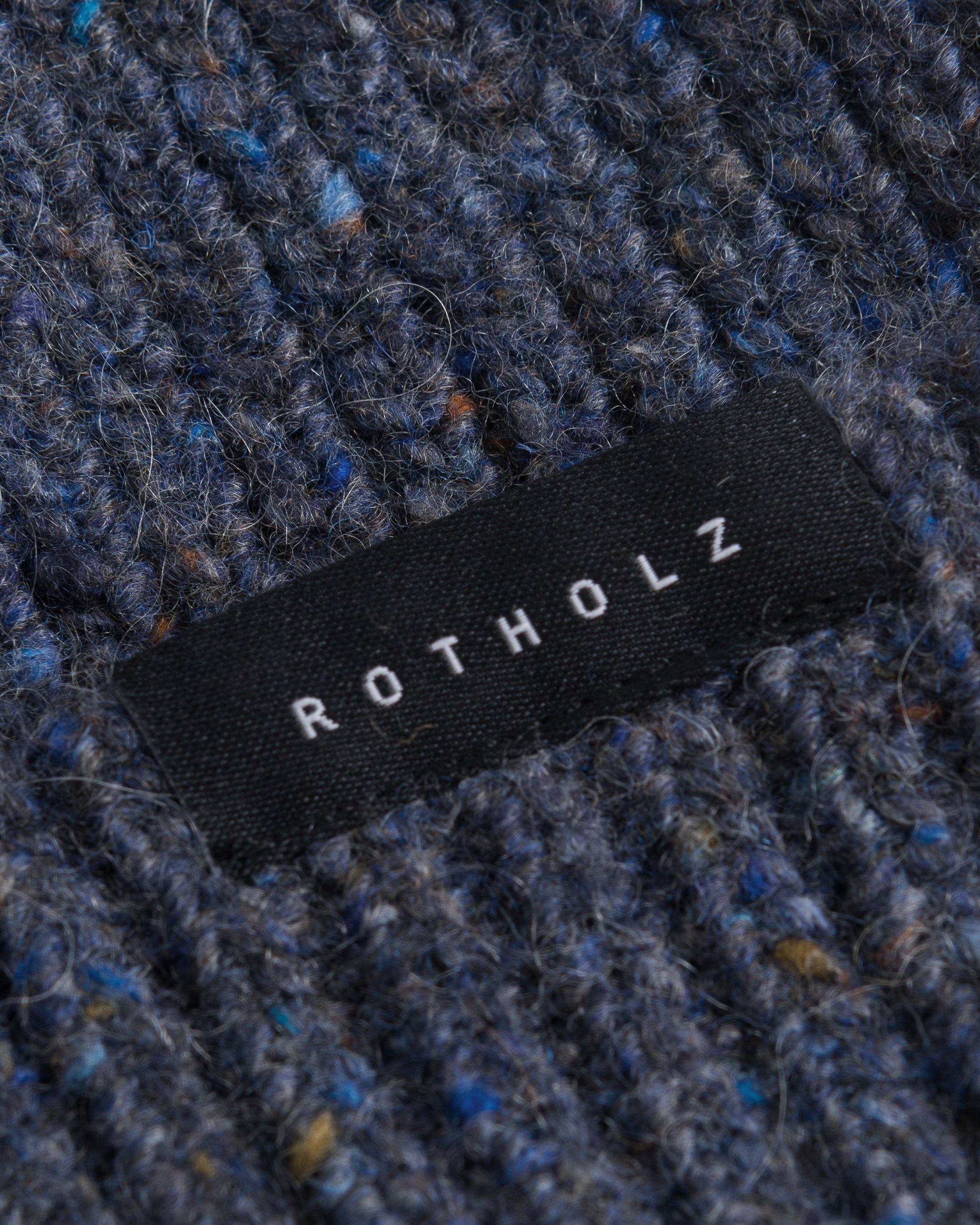 Blaue Kurze Mütze aus Merinowolle von Rotholz