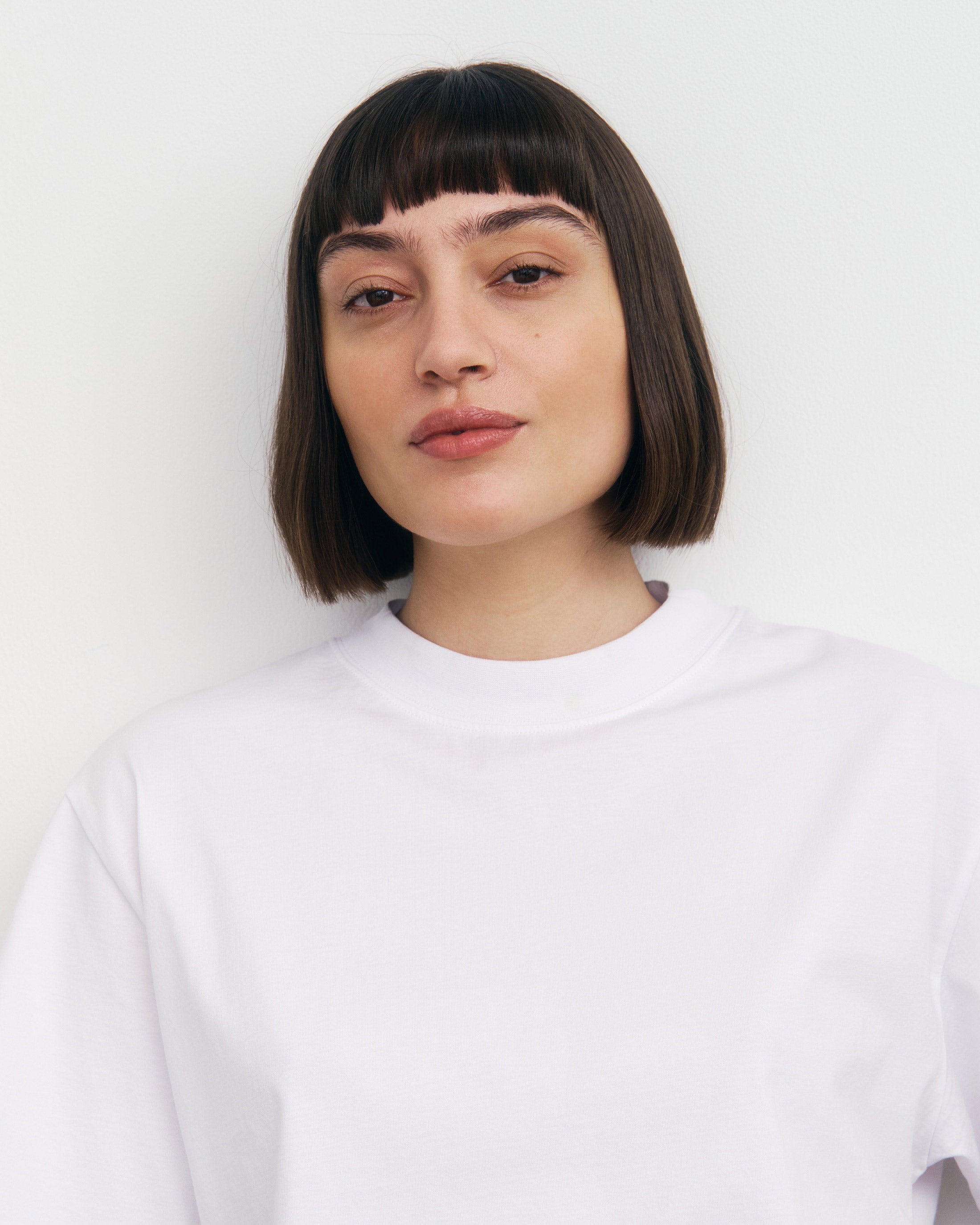 T-shirt blanc en coton biologique par Rotholz