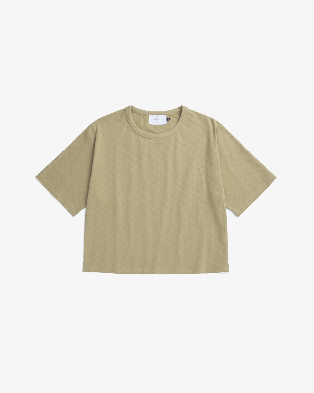 Green T-shirt made of 100% organic cotton by Rotholz