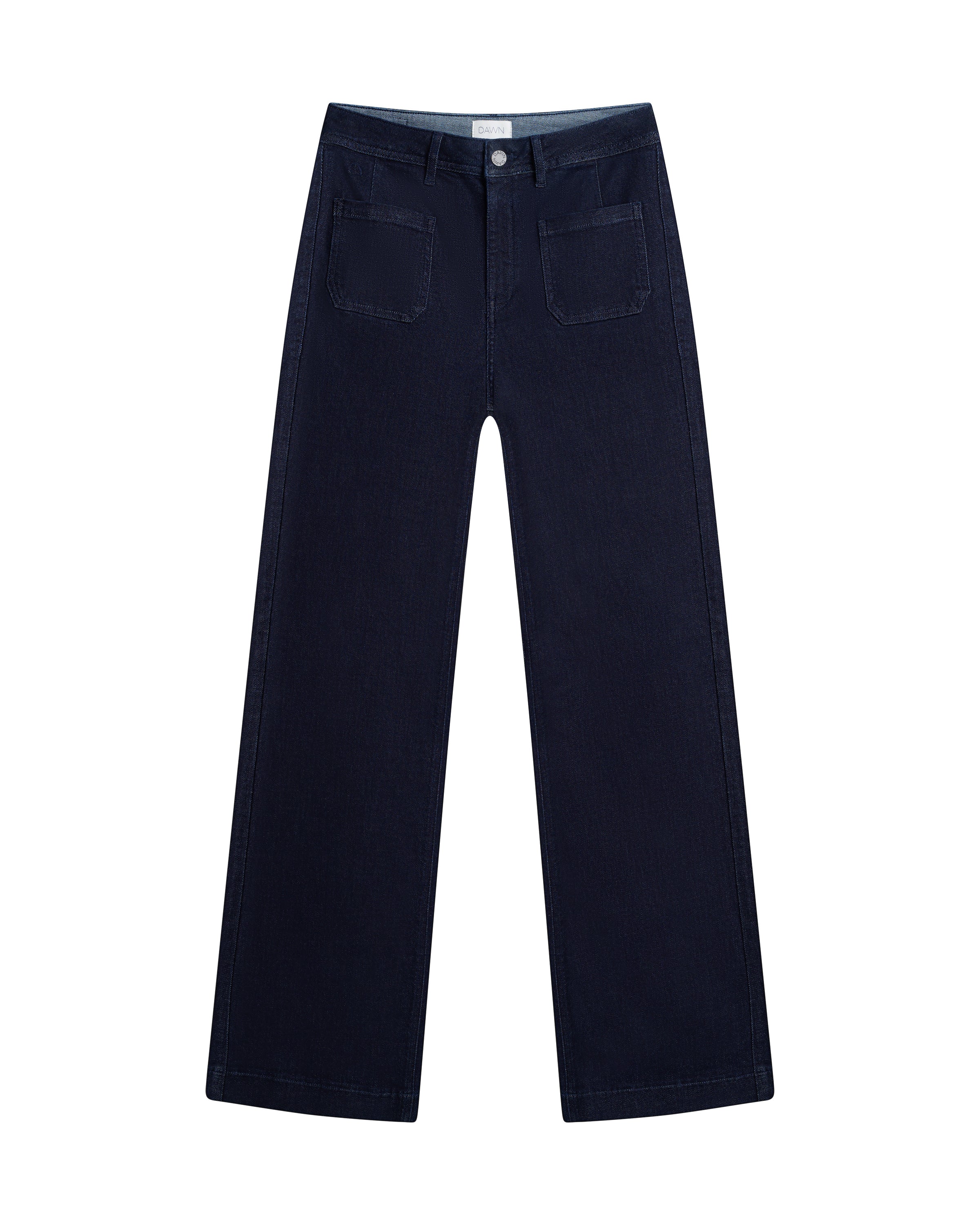 Blaue High Waist Jeans DEW Sailor aus Bio-Baumwolle von Dawn Denim