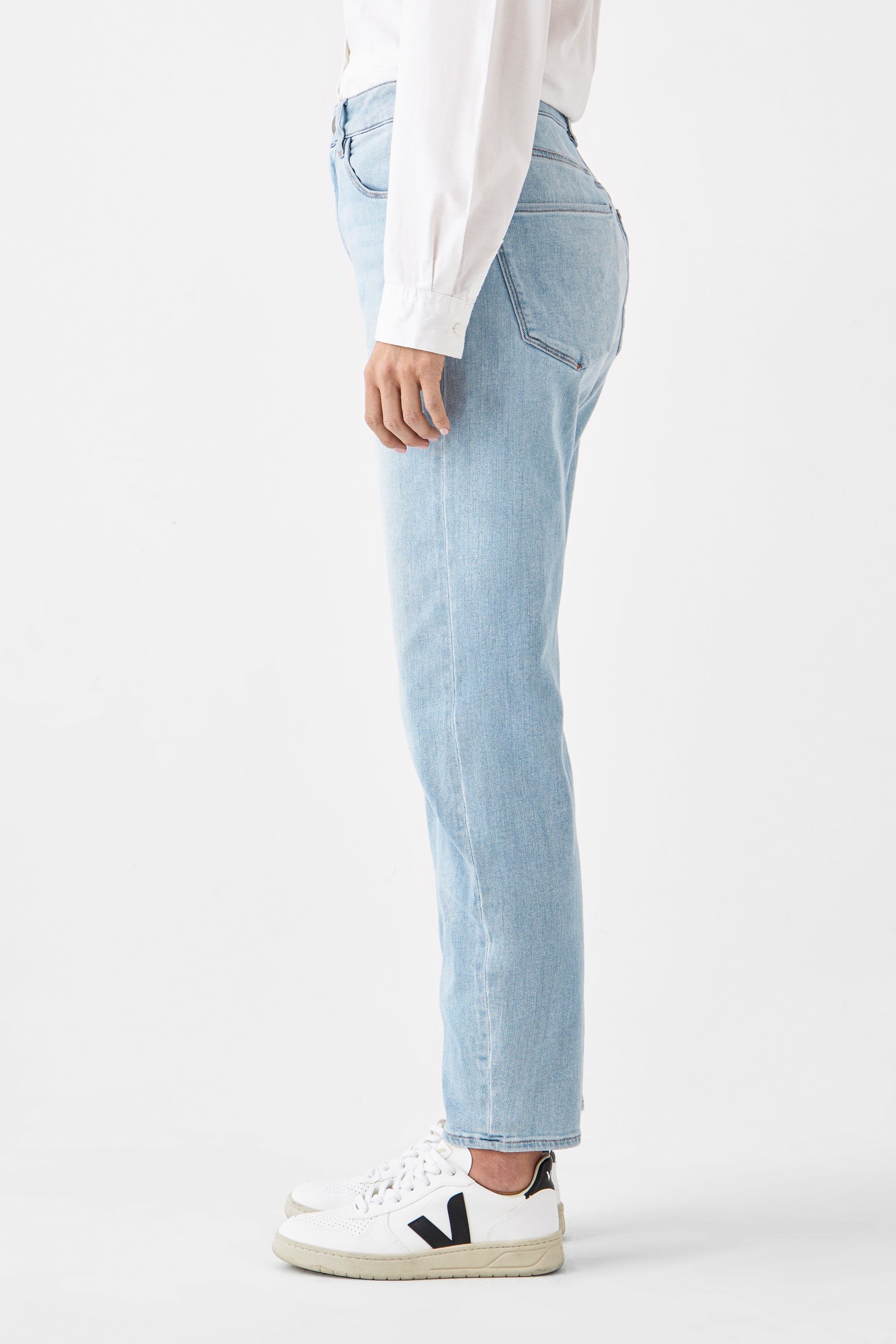 Hellblaue Jeans STARDUST O-Shape Classic aus Bio-Baumwolle von Dawn Denim