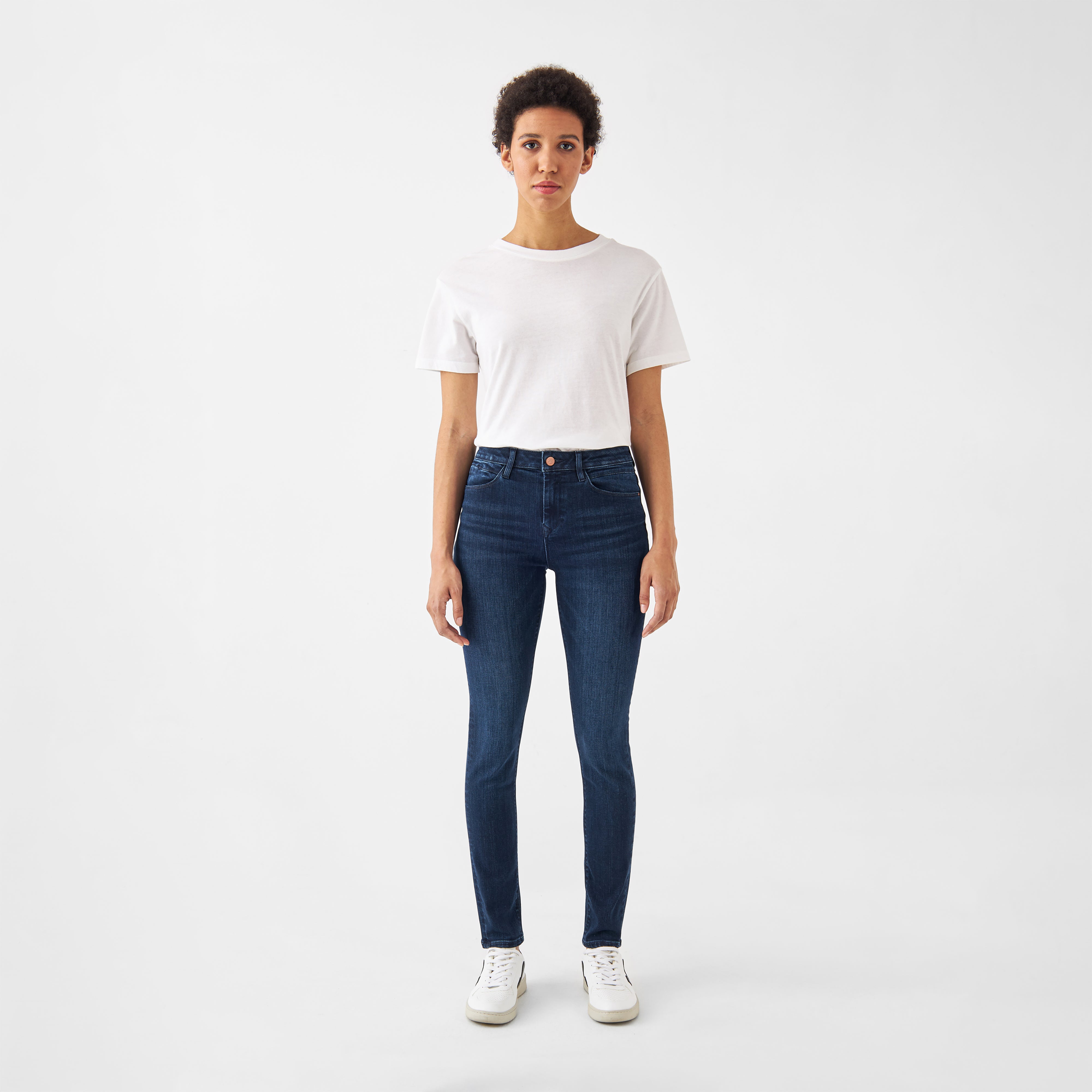Blaue Jeans SUN UP Skinny Basic aus Bio-Baumwolle von Dawn Denim