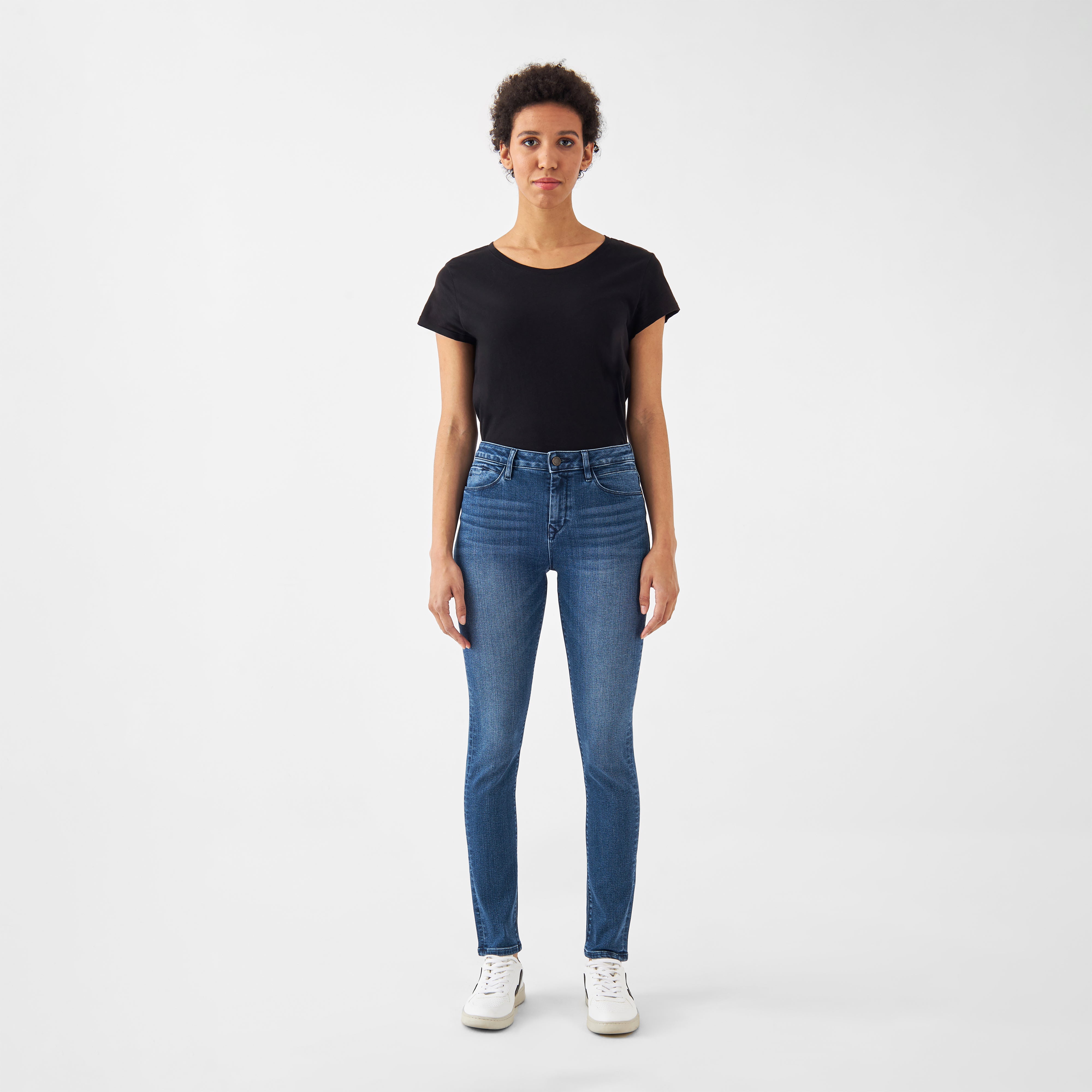 Blaue Jeans SUN UP Skinny Basic aus Bio-Baumwolle von Dawn Denim