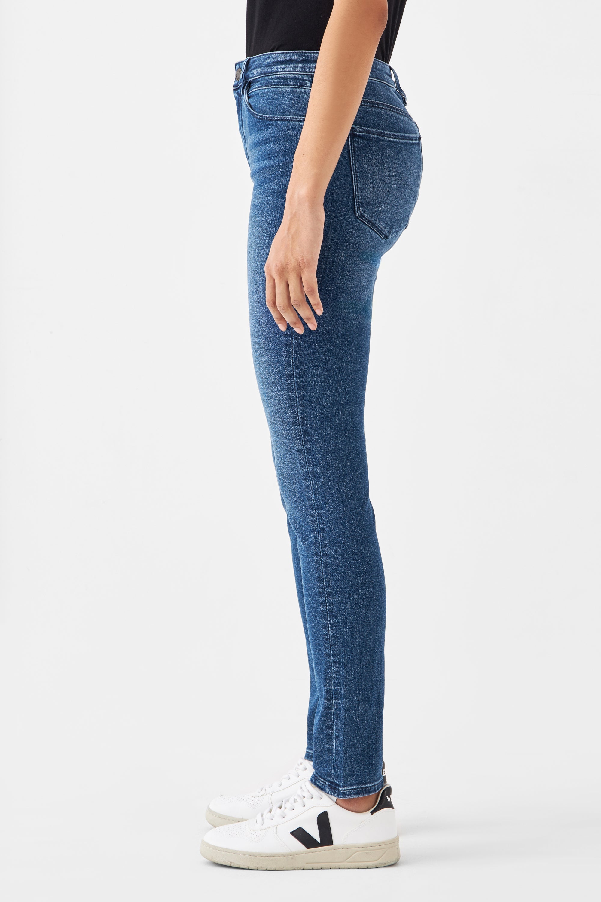 Blaue Jeans SUN UP Skinny Basic aus Bio-Baumwolle von Dawn Denim