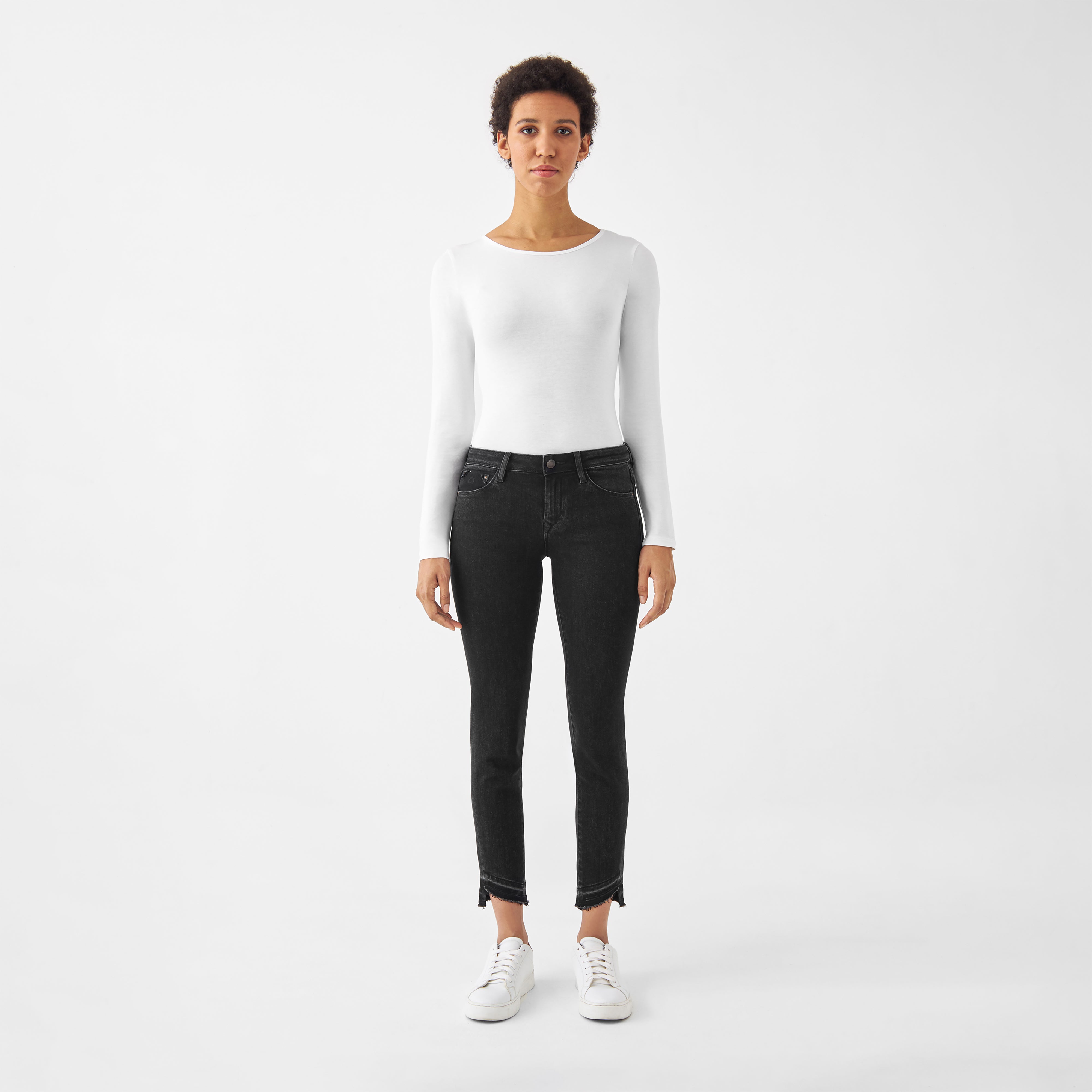 Schwarze Jeans MID SUN Slim basic aus Bio-Baumwolle von Dawn Denim