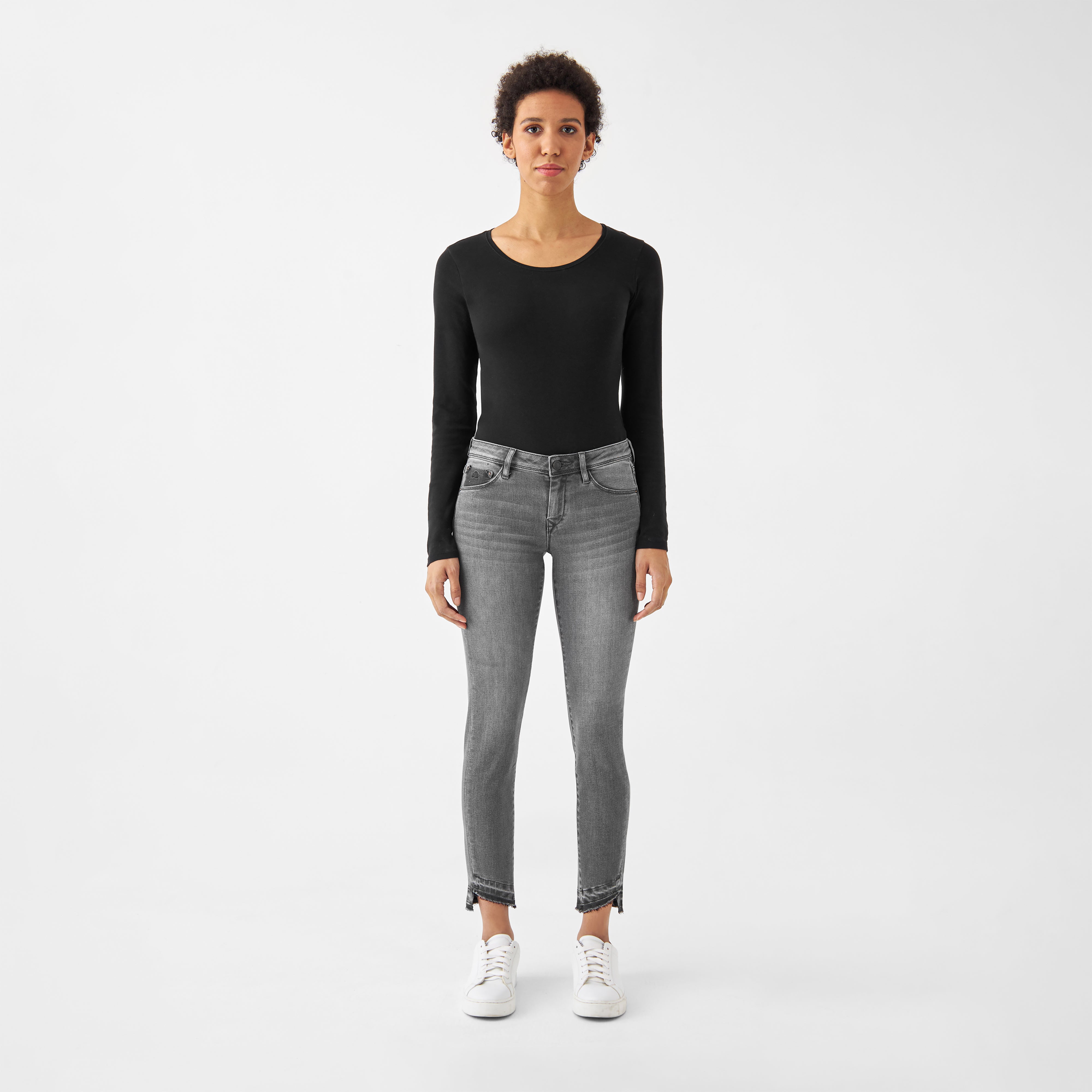 Grey MID SUN Slim jeans made from organic cotton by Dawn Denim