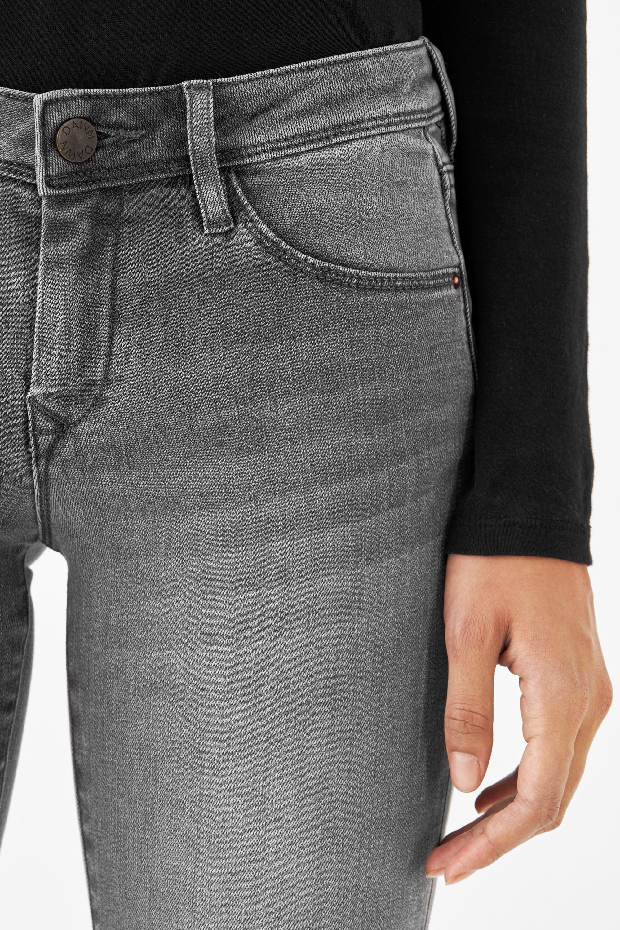 Grey MID SUN Slim jeans made from organic cotton by Dawn Denim