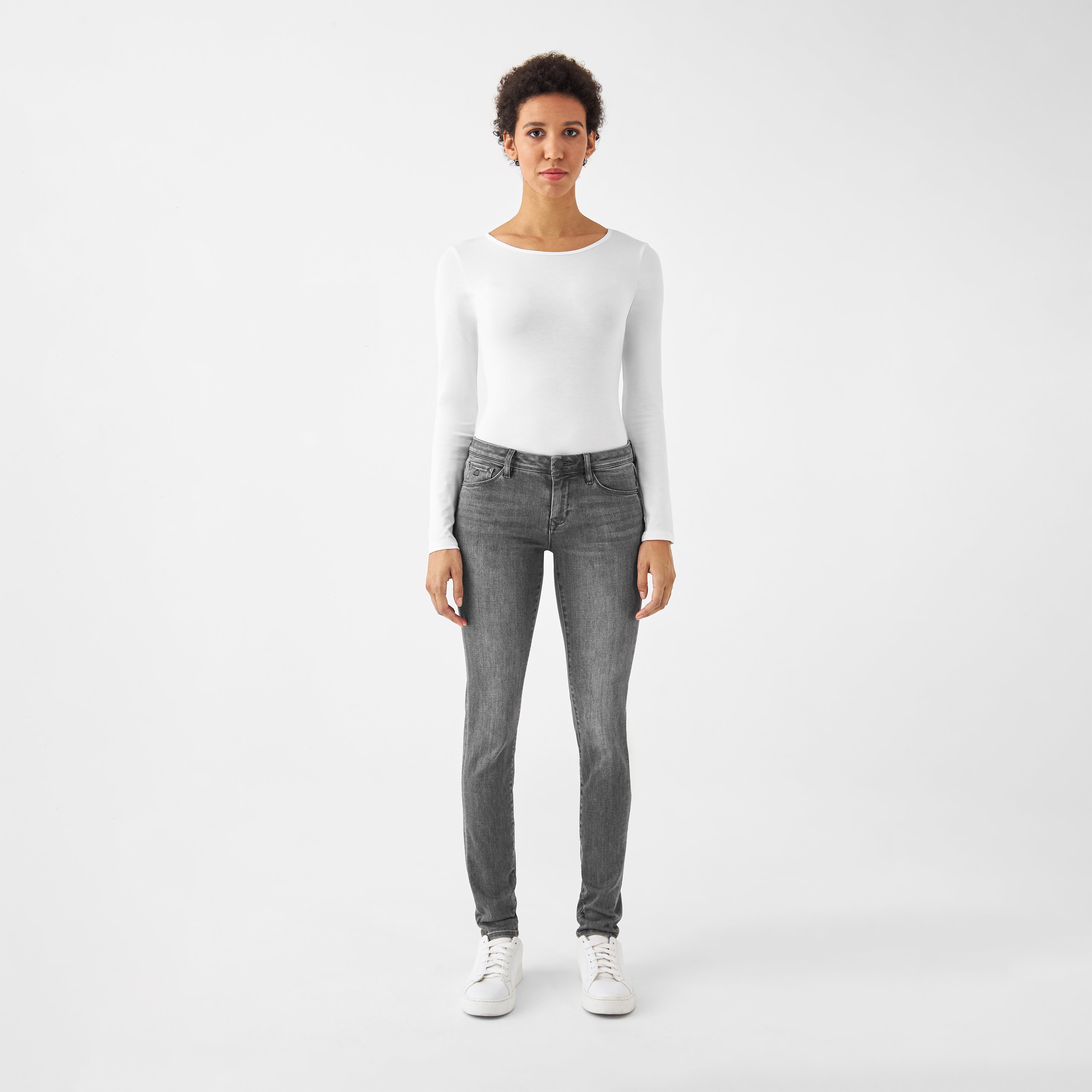 Grey jeans MID SUN Slim basic made of organic cotton by Dawn Denim