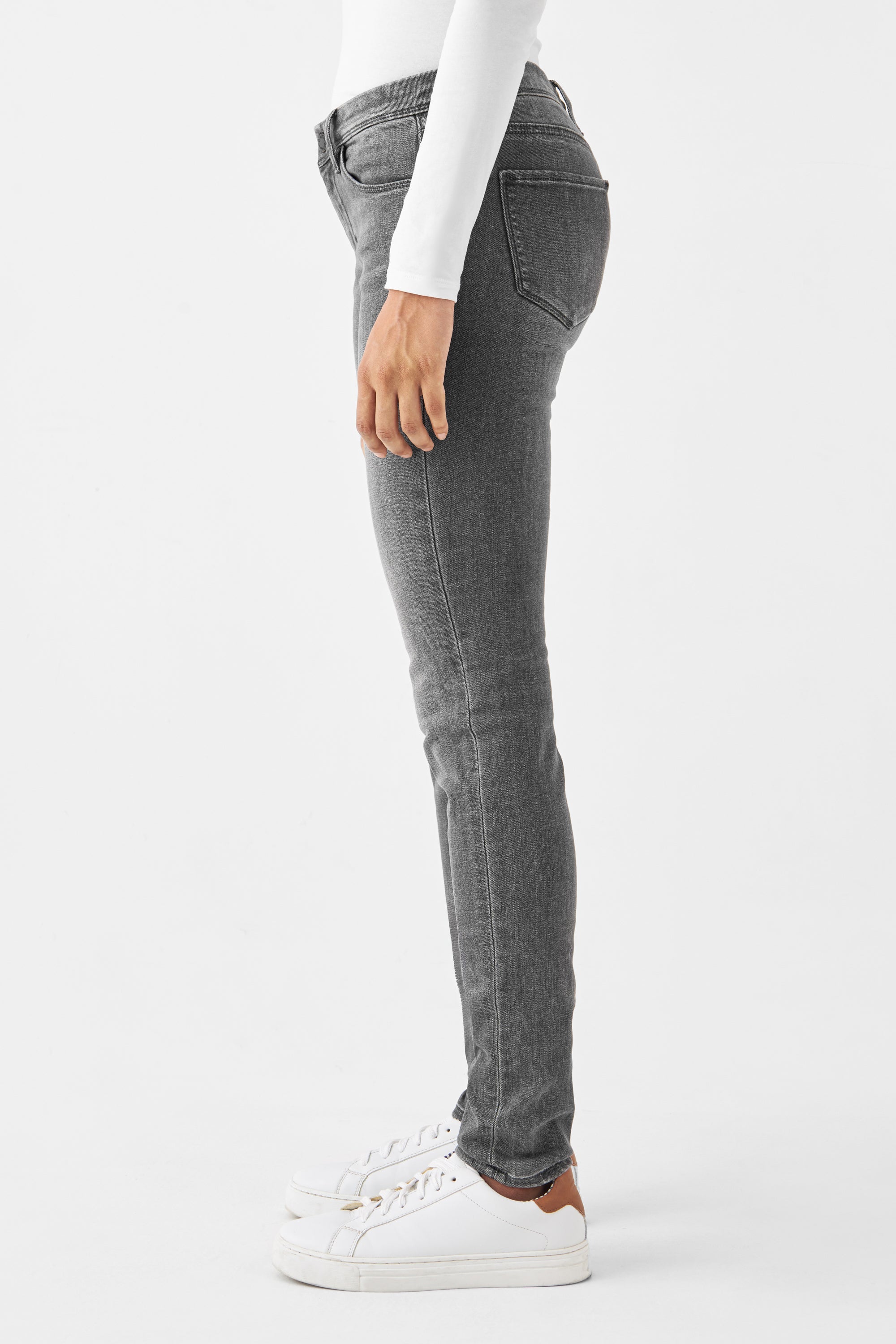 Grey jeans MID SUN Slim basic made of organic cotton by Dawn Denim