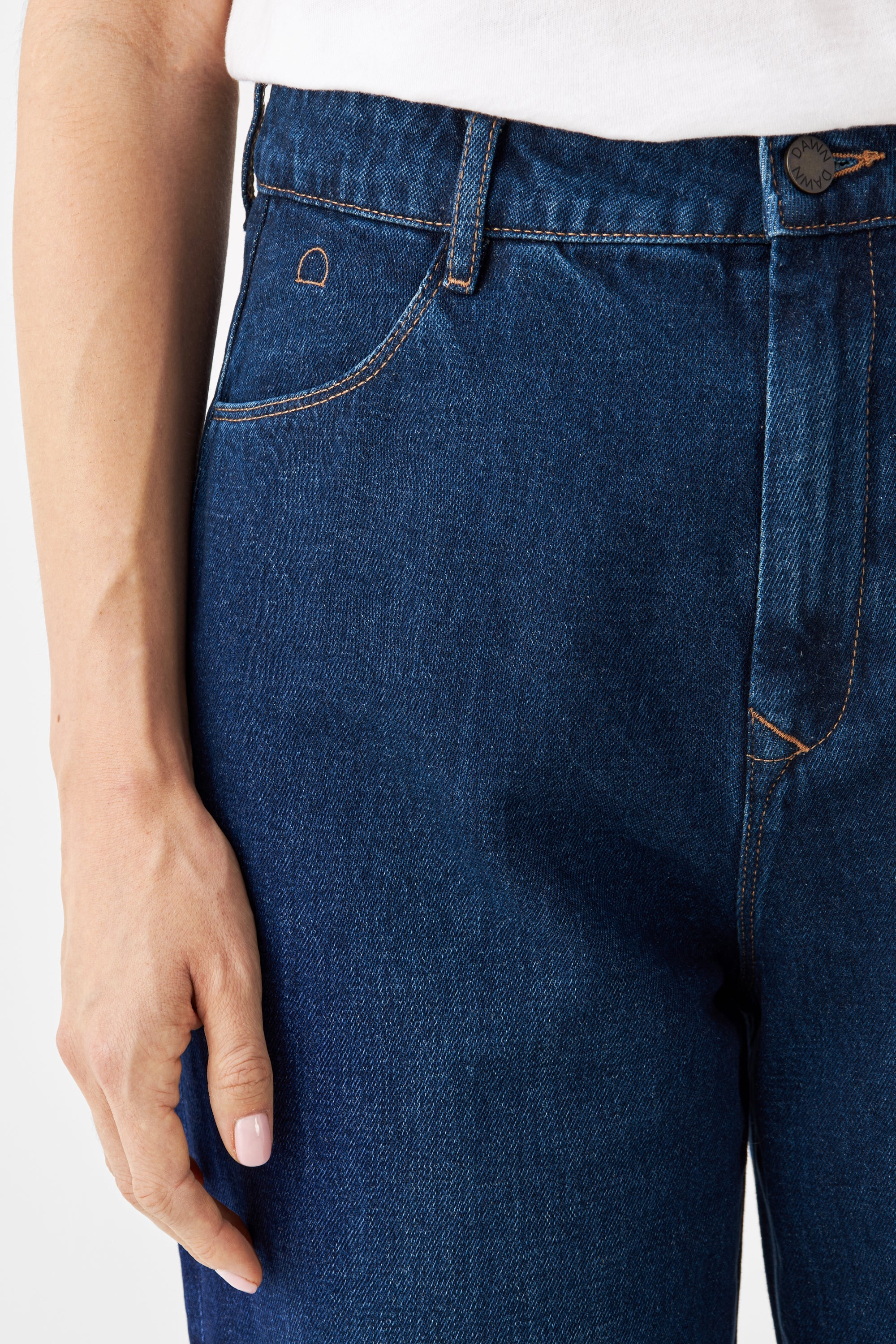 Dark blue jeans DAWN Wide Straight made of organic cotton by Dawn Denim