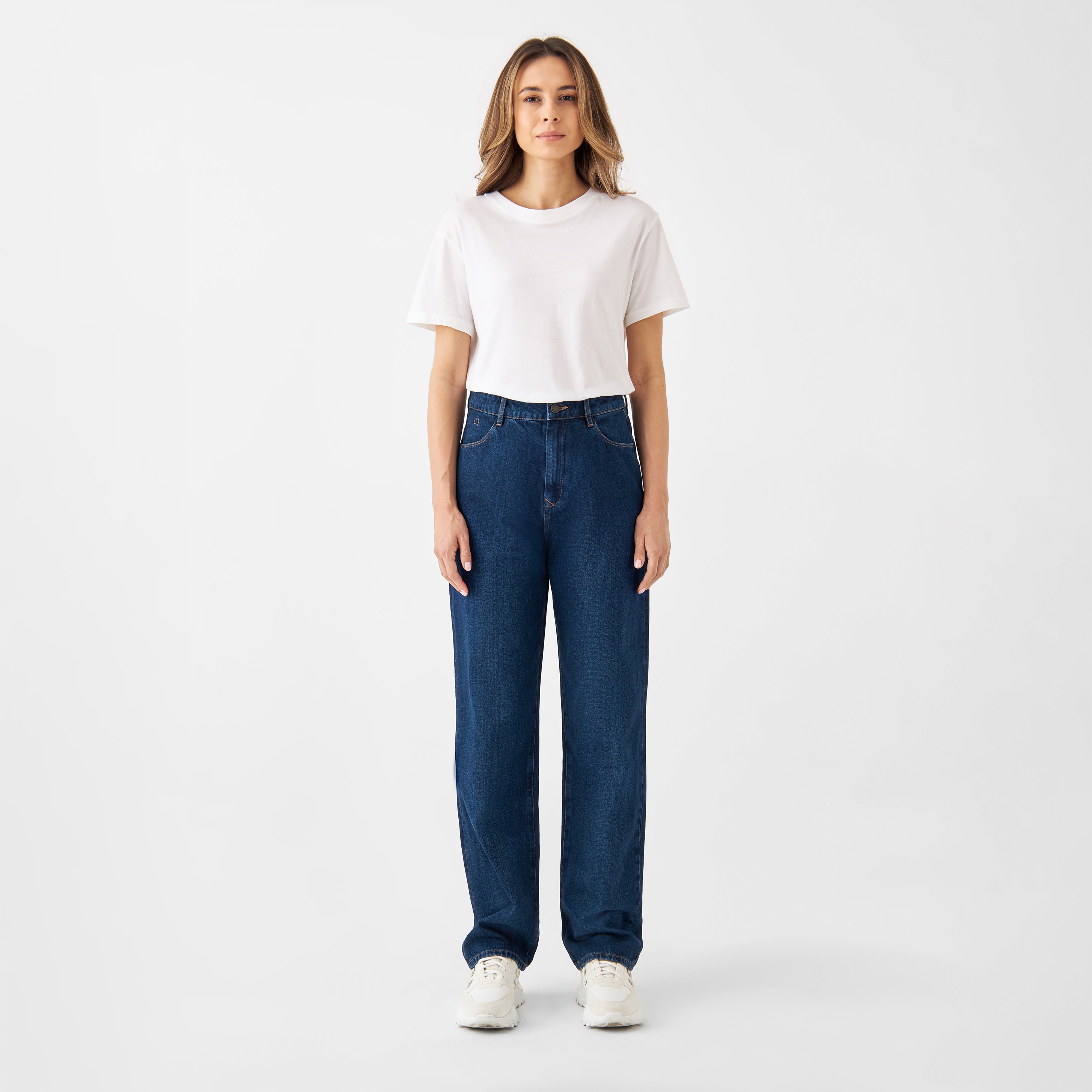 Dark blue jeans DAWN Wide Straight made of organic cotton by Dawn Denim