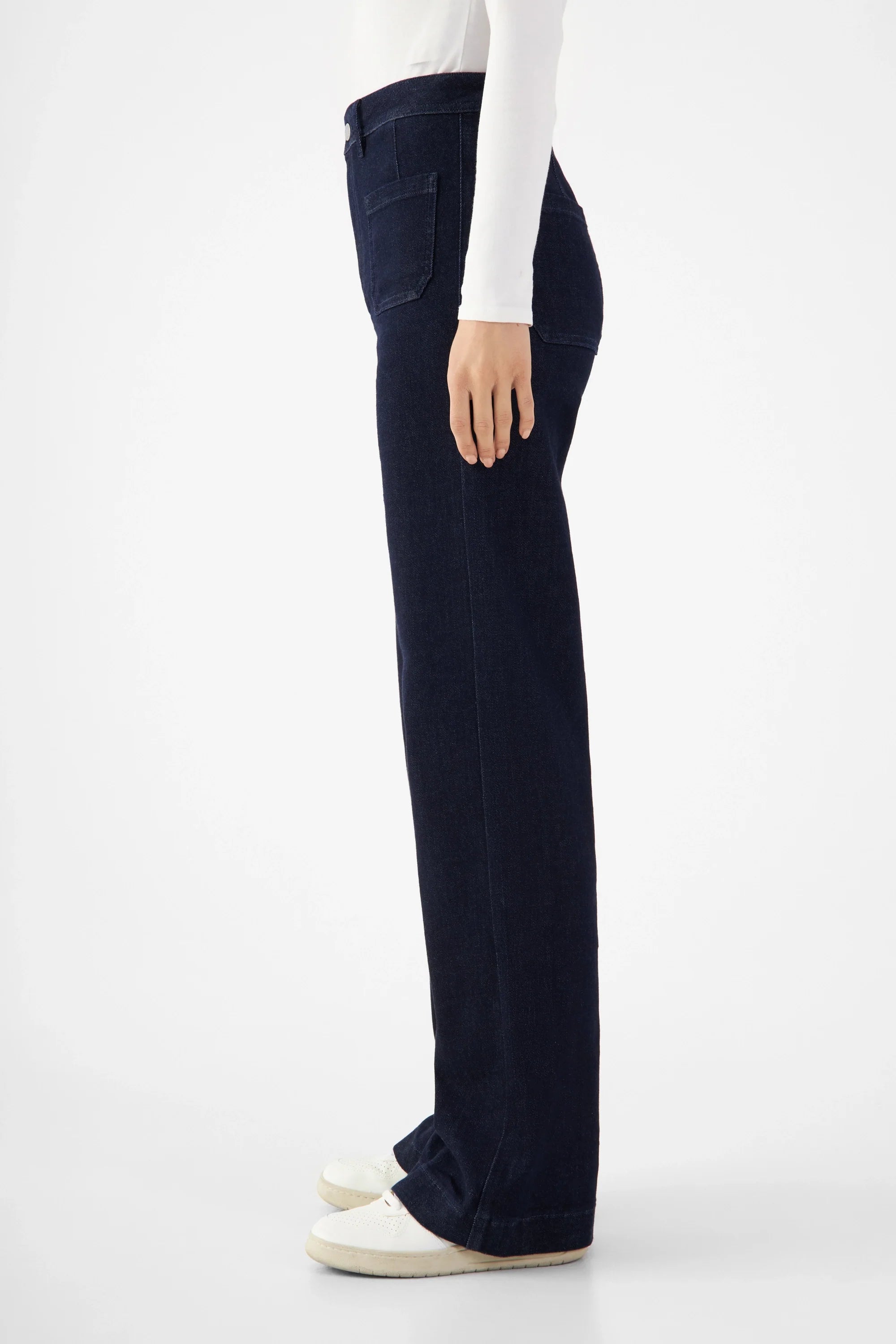 Blaue High Waist Jeans DEW Sailor aus Bio-Baumwolle von Dawn Denim