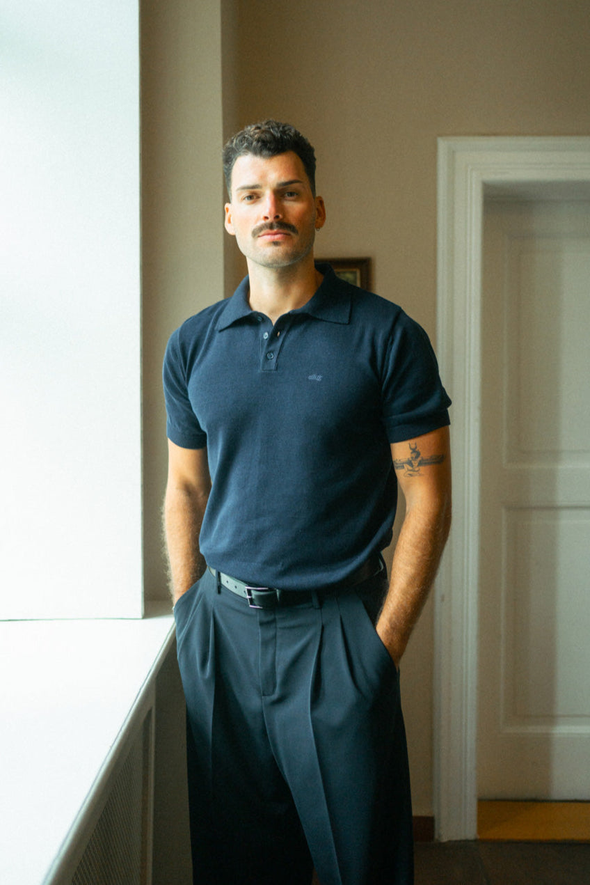 Knit Poloshirt aus Bio Baumwolle von Dirts