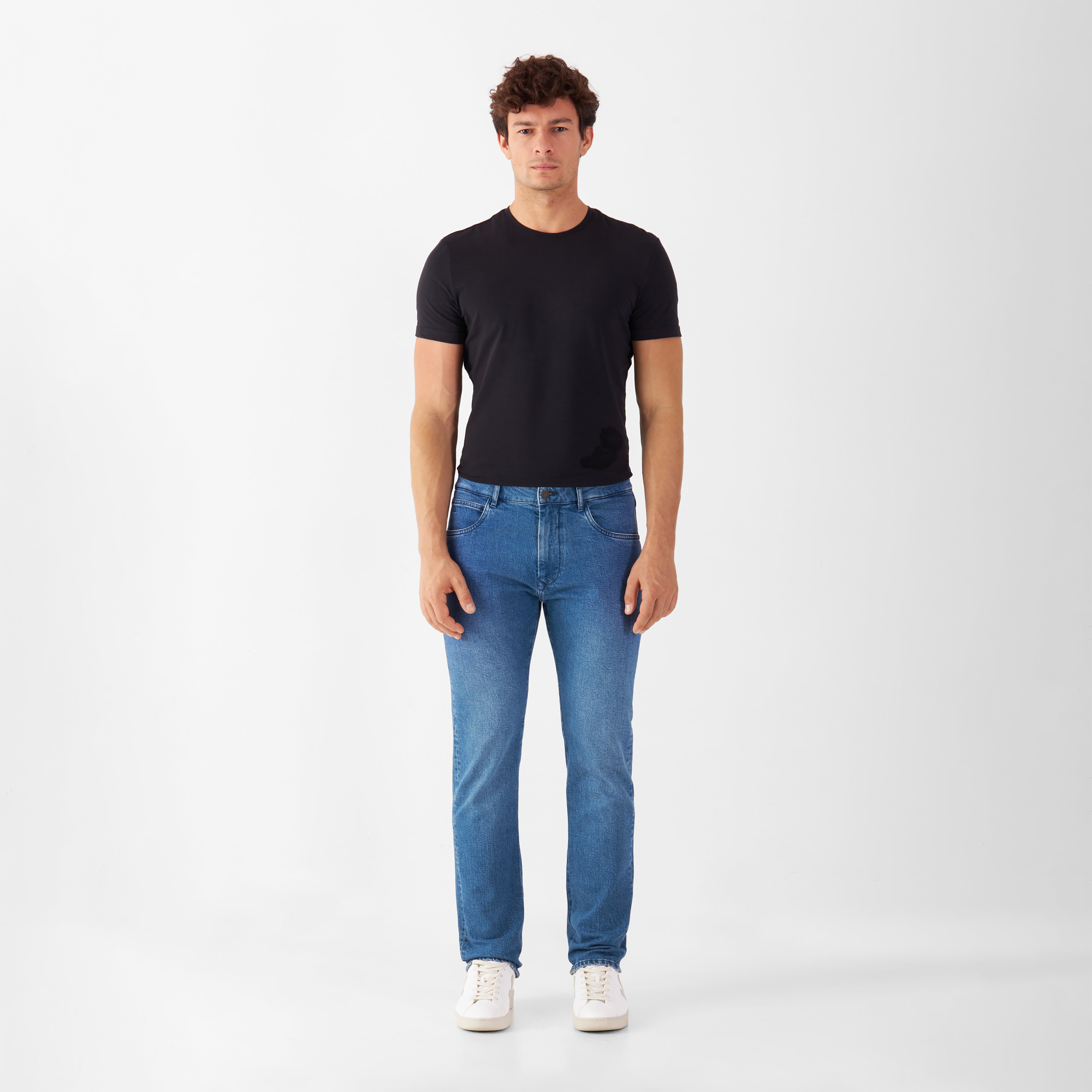 Blaue Jeans DUSK Regular Straight aus Bio-Baumwolle von Dawn Denim