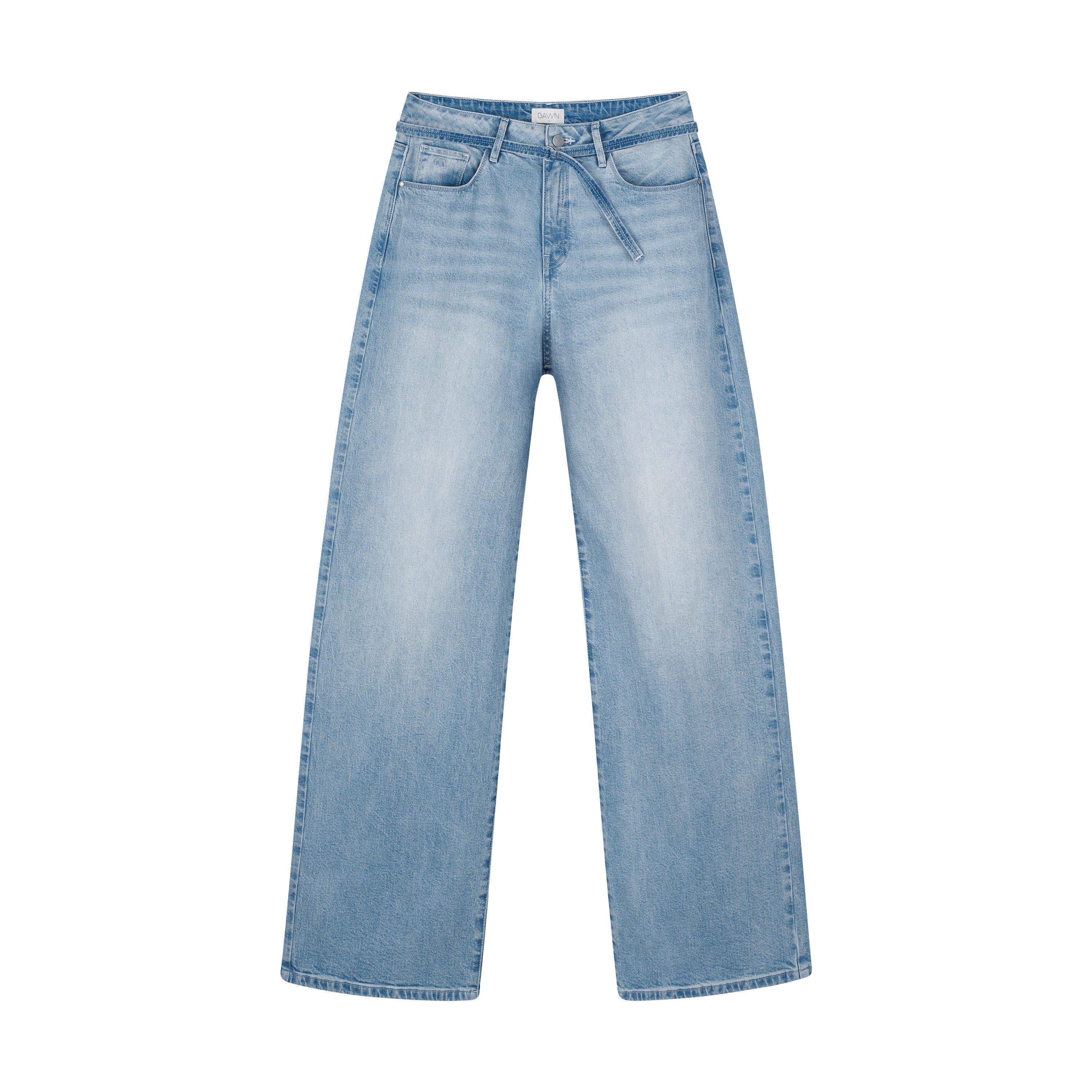 Light blue SUNNY Wide Leg jeans made from organic cotton by Dawn Denim