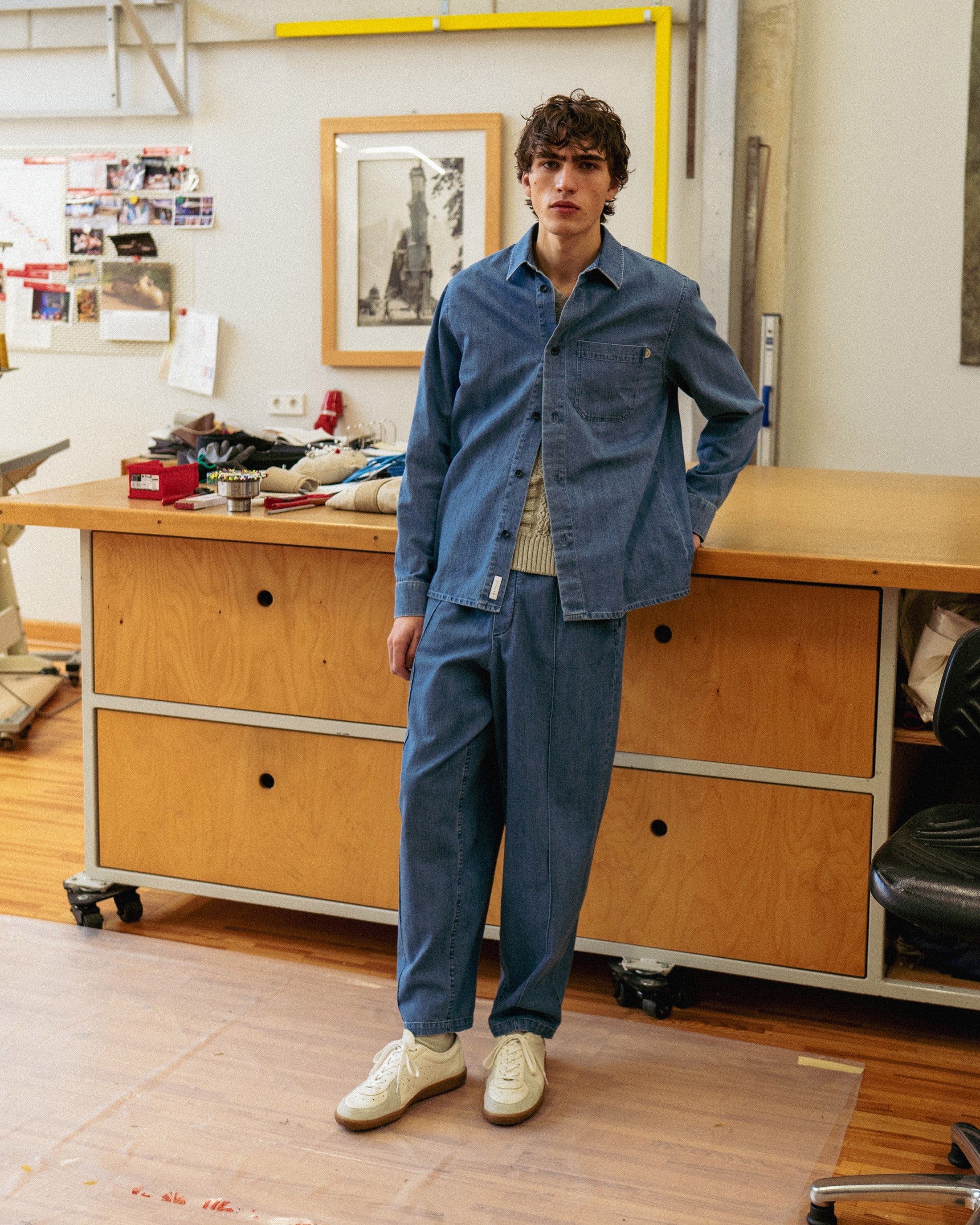 Blaues Hemd Denim aus Bio-Baumwolle von Rotholz
