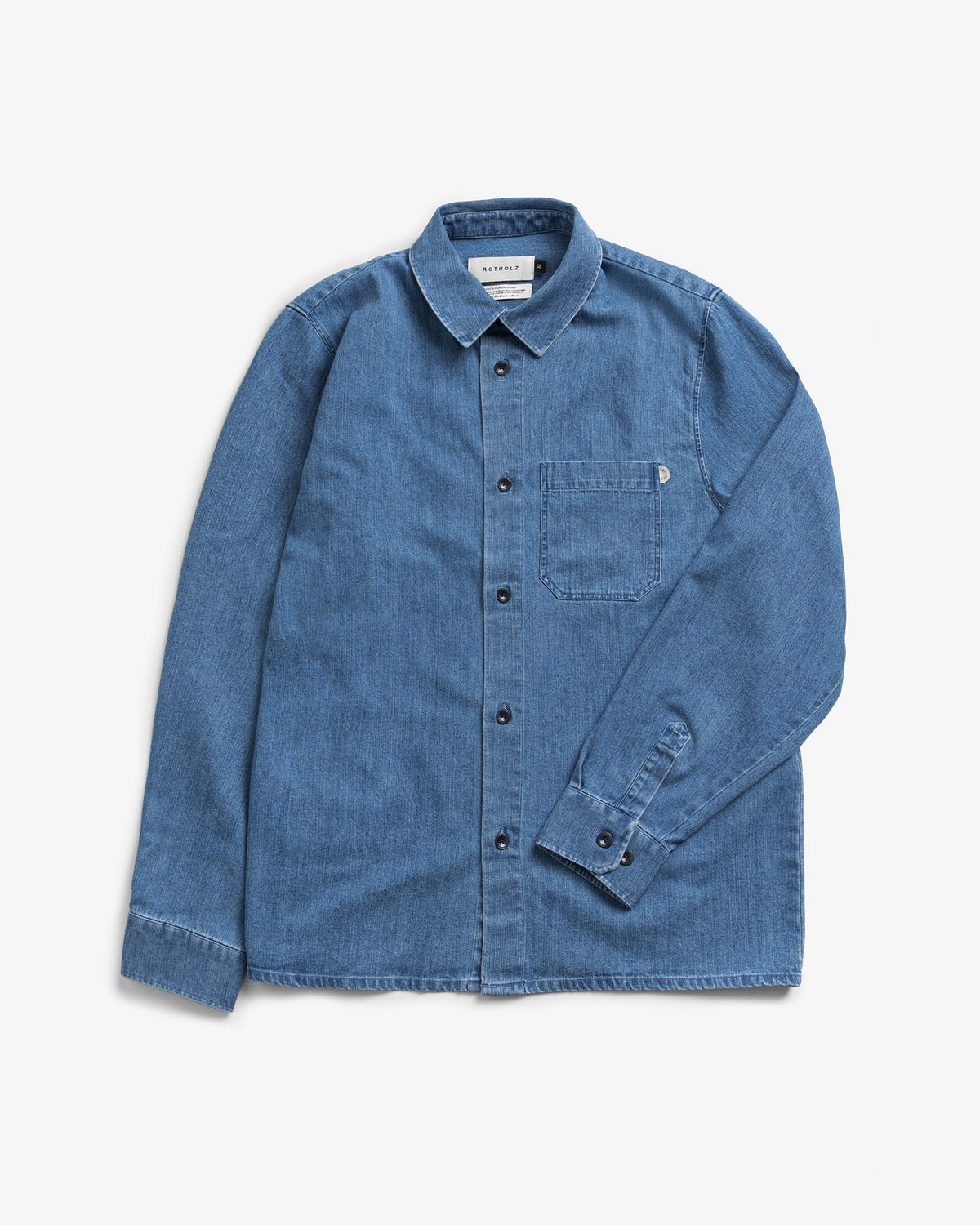 Blaues Hemd Denim aus Bio-Baumwolle von Rotholz