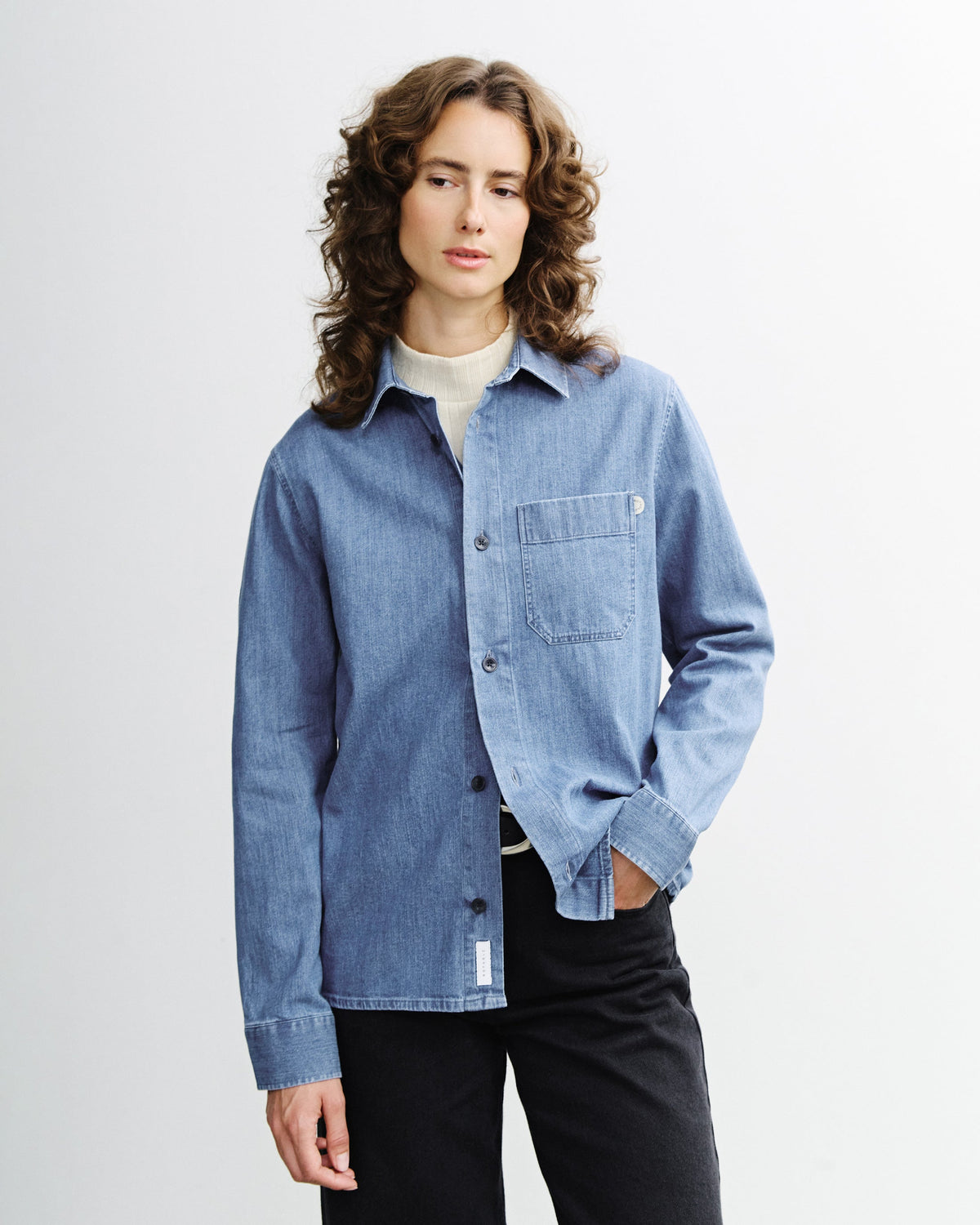 Blaues Hemd Denim aus Bio-Baumwolle von Rotholz