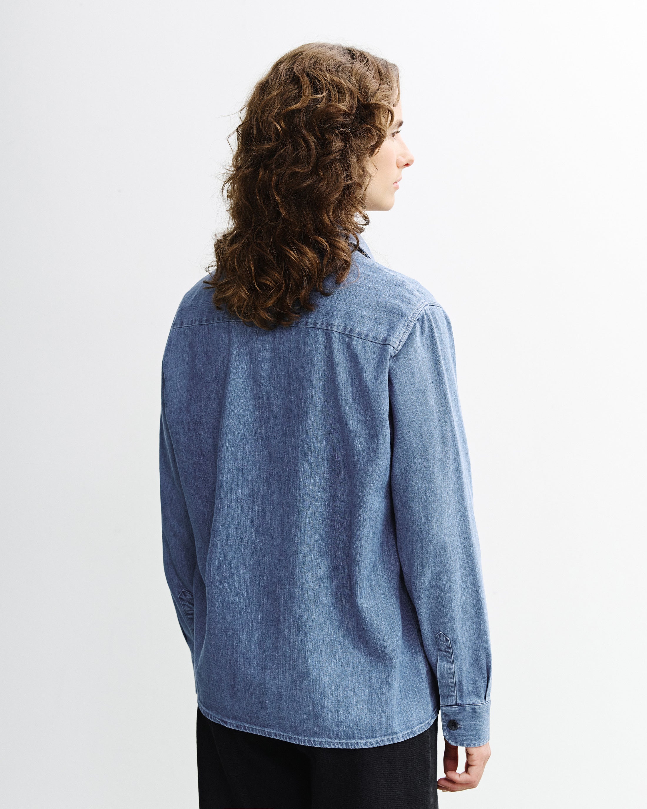 Blaues Hemd Denim aus Bio-Baumwolle von Rotholz