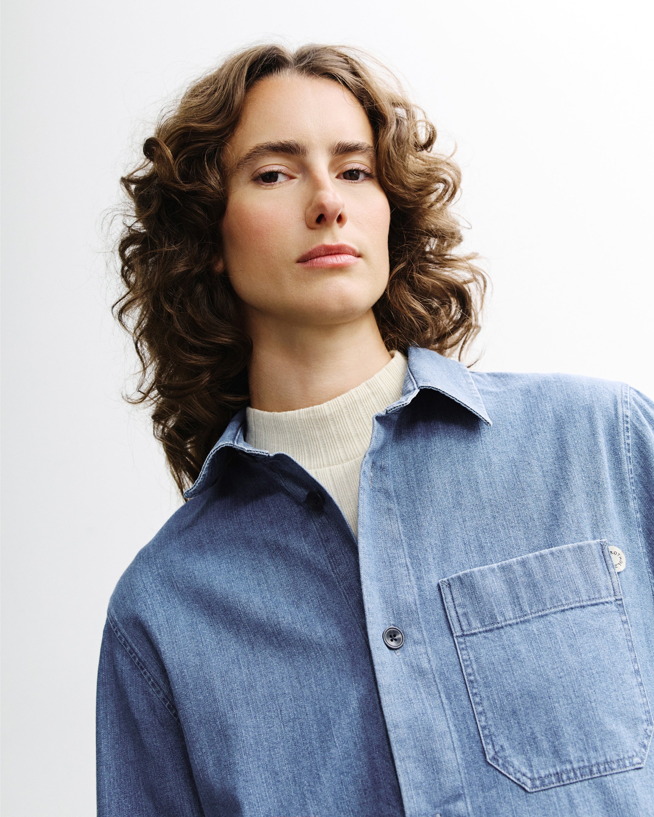 Blaues Hemd Denim aus Bio-Baumwolle von Rotholz