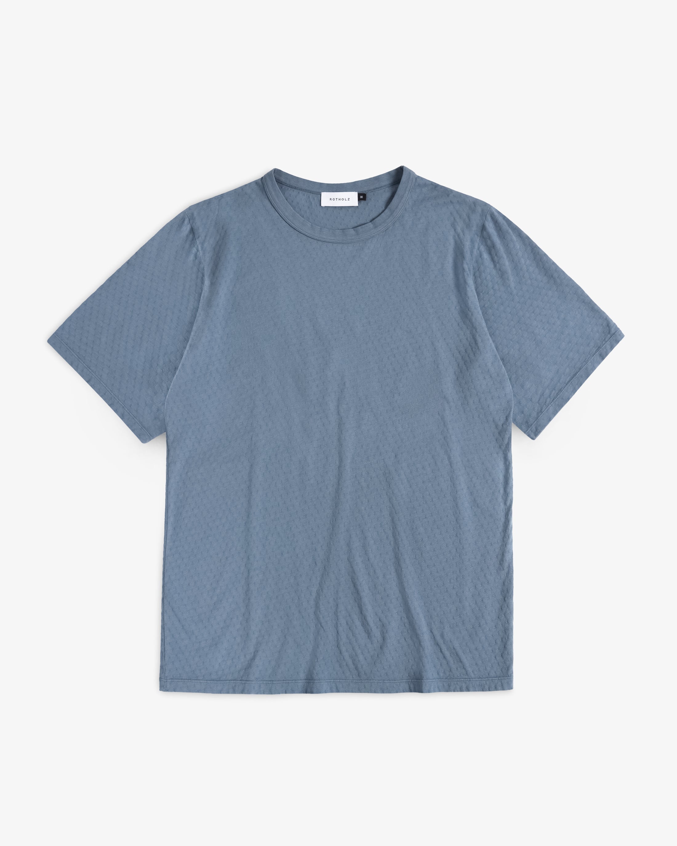 T-shirt bleu en coton biologique de Rotholz