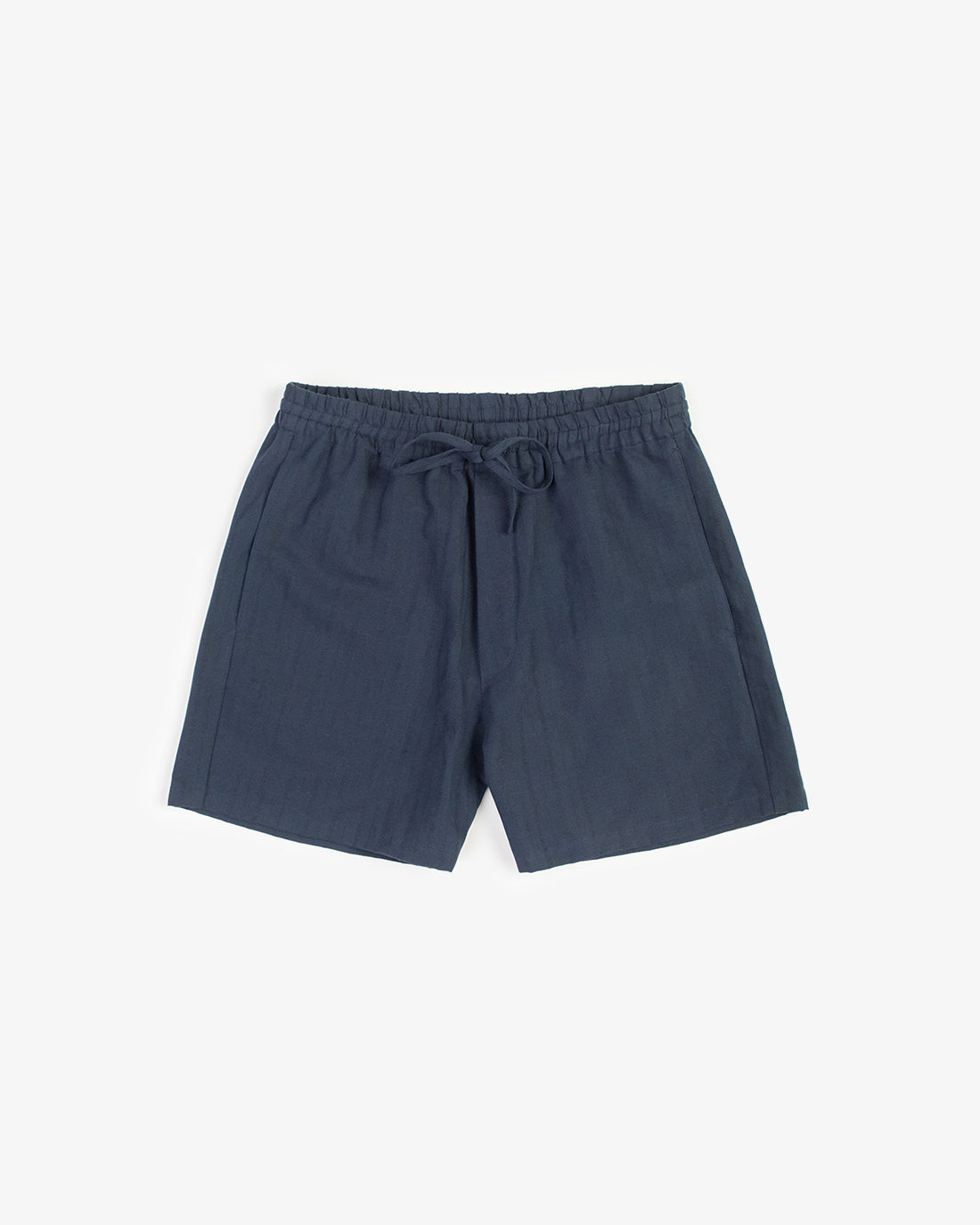 Dark blue shorts made of organic cotton &amp; linen by Rotholz