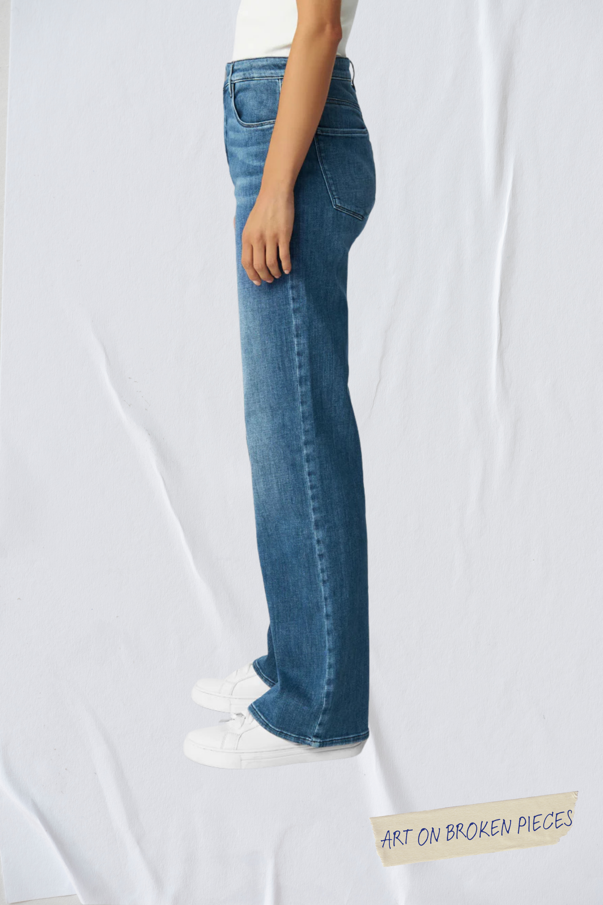 Blue DEW Flared jeans made from organic cotton by Dawn Denim