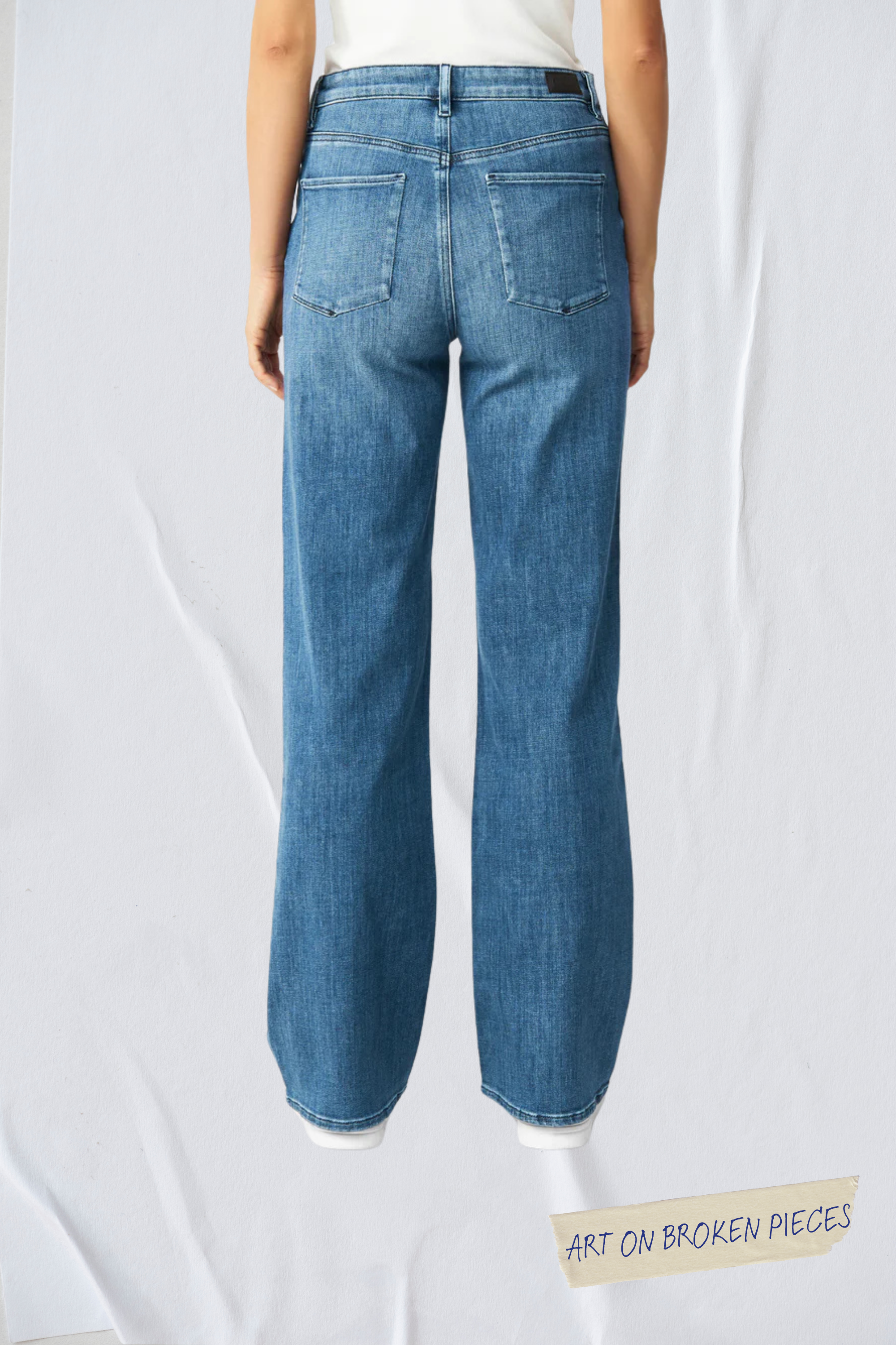 Blue DEW Flared jeans made from organic cotton by Dawn Denim