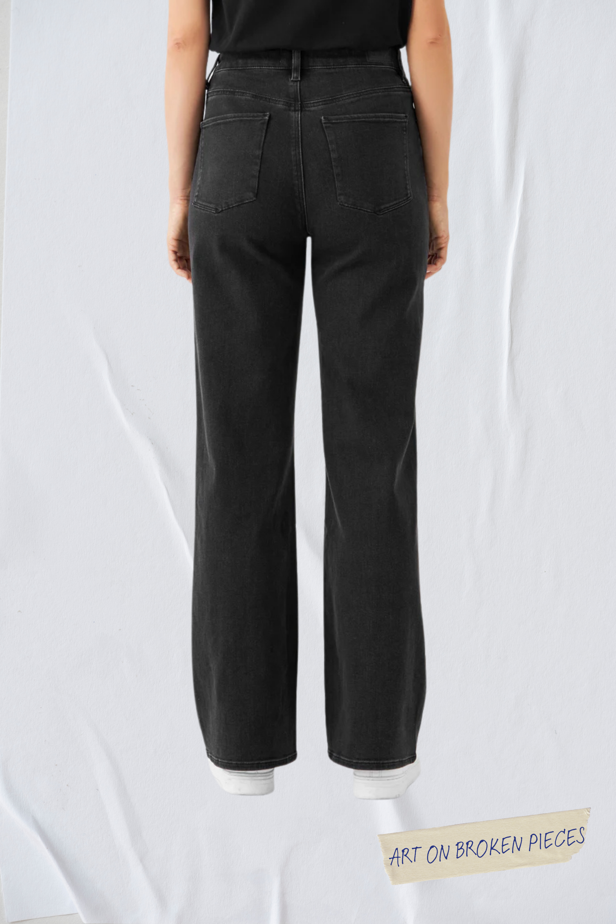 Black DEW Flared jeans made from organic cotton by Dawn Denim