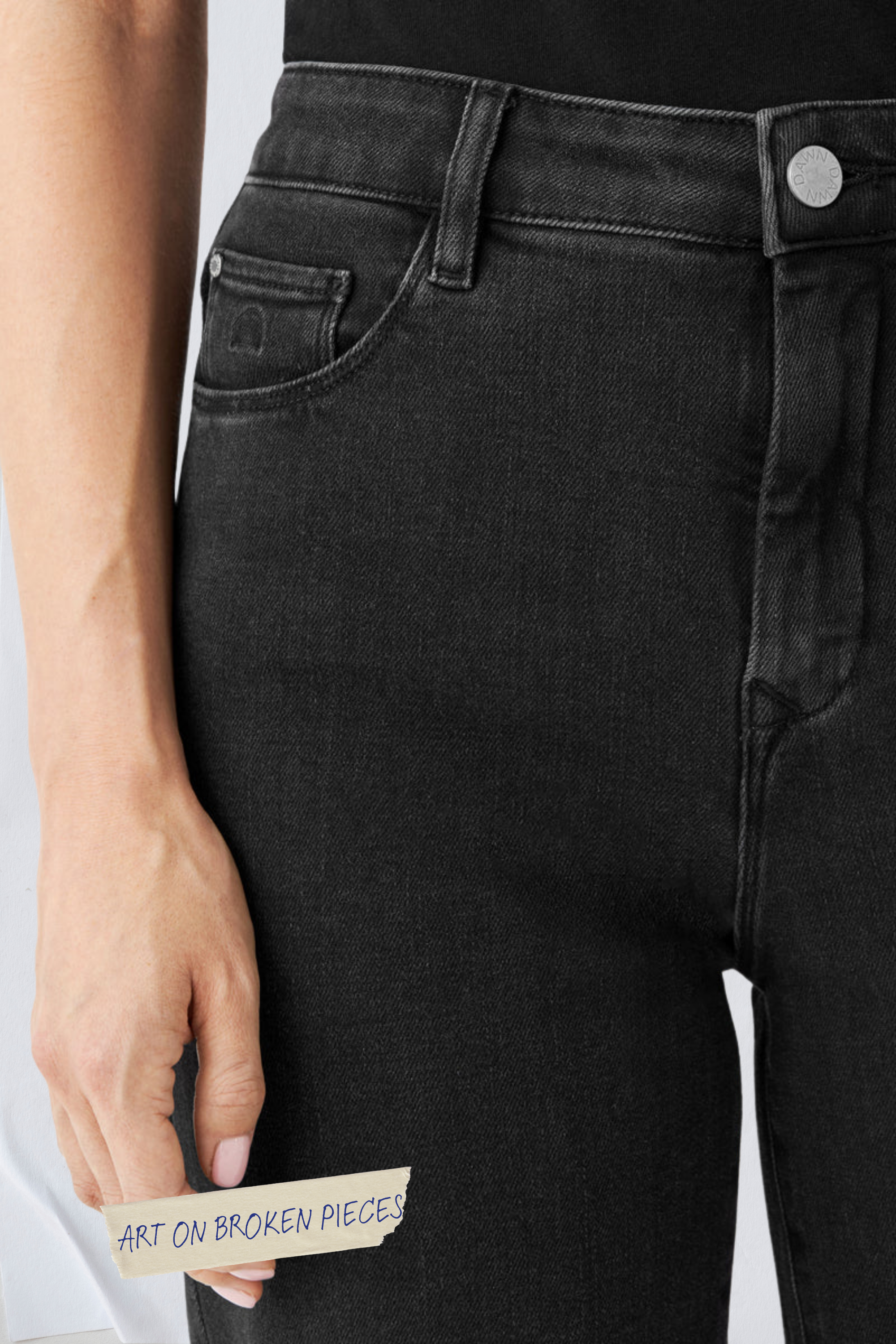 Black DEW Flared jeans made from organic cotton by Dawn Denim