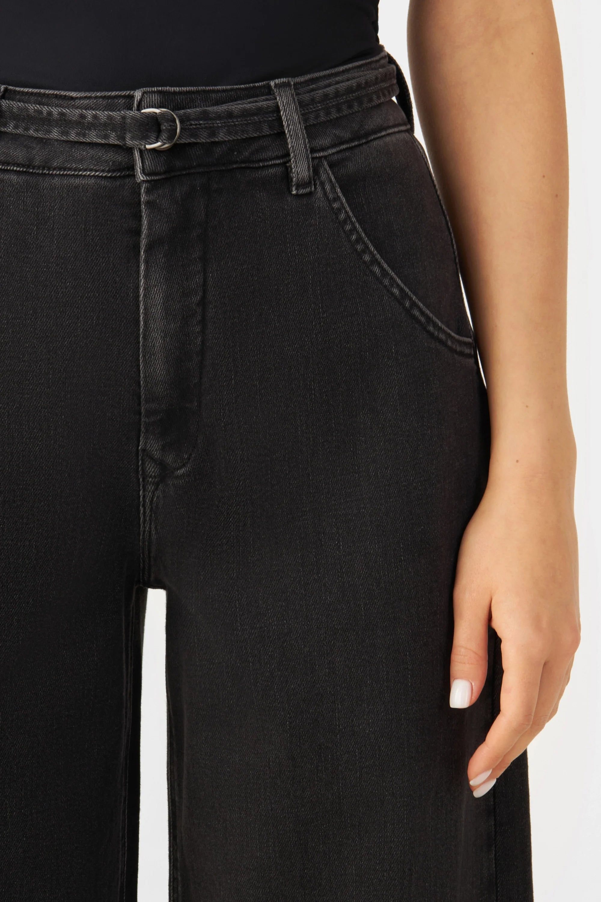 Black BLINK jeans made from organic cotton by Dawn Denim