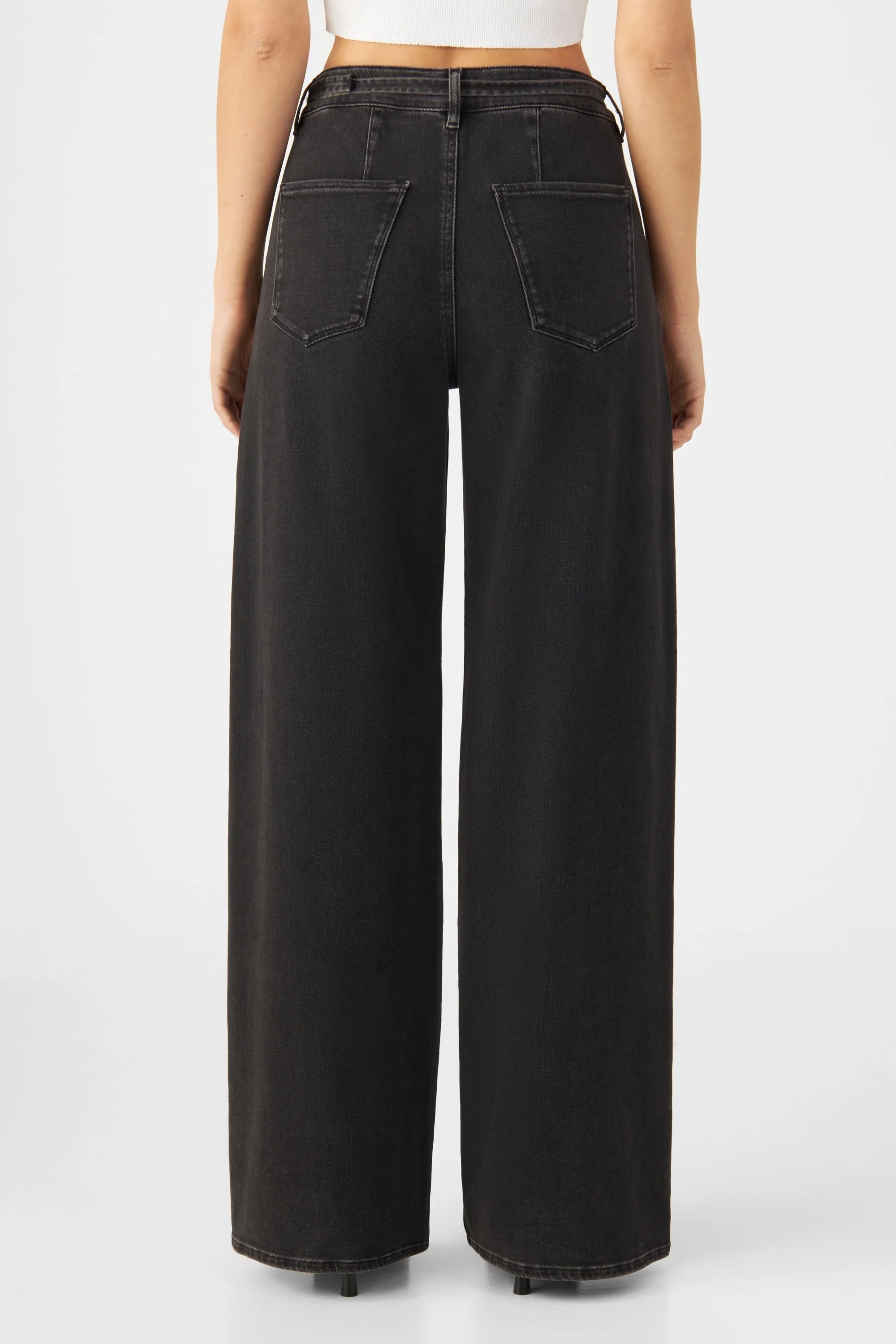 Black jeans BLINK High Waist Wide Made from organic cotton by Dawn Denim