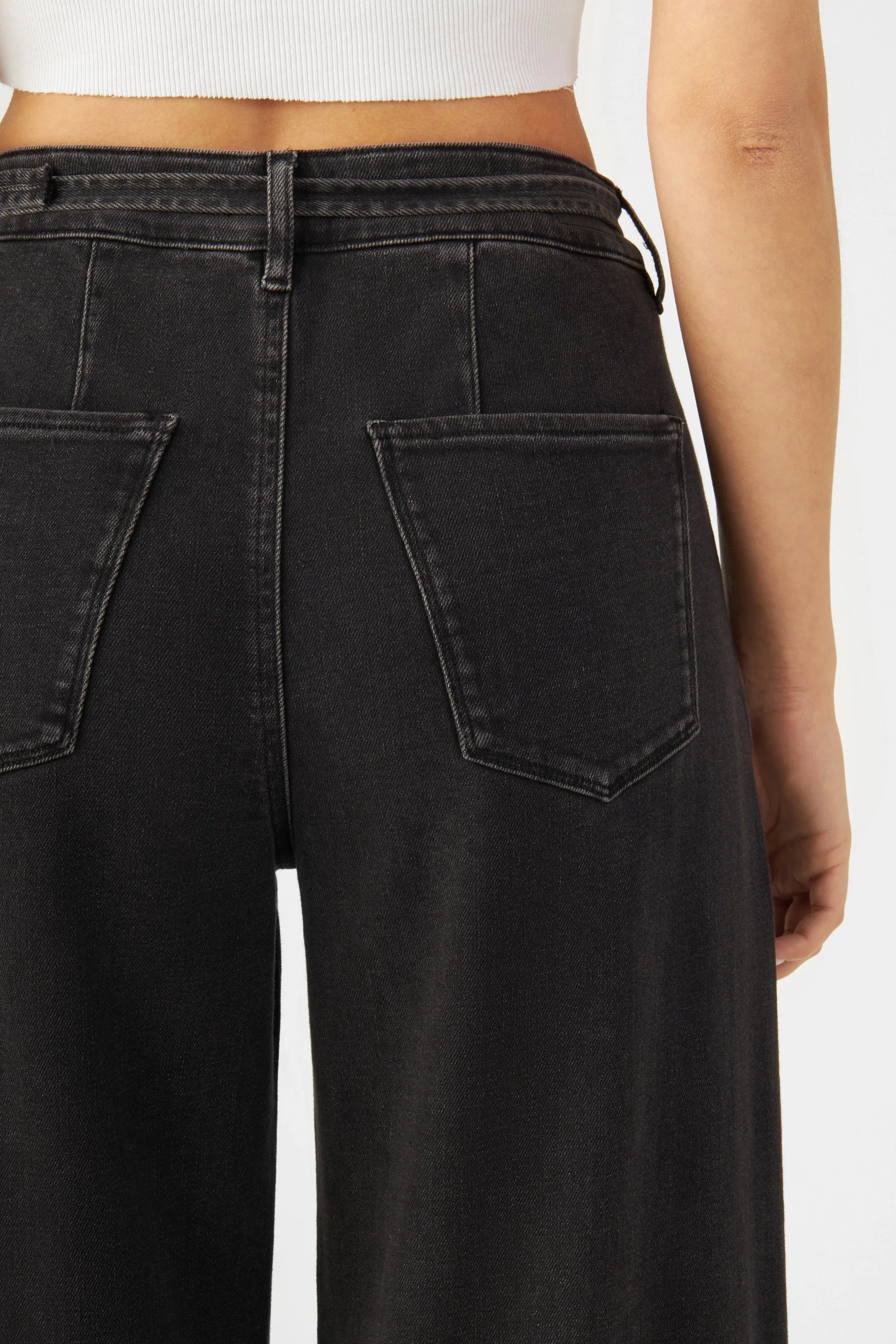 Black jeans BLINK High Waist Wide Made from organic cotton by Dawn Denim