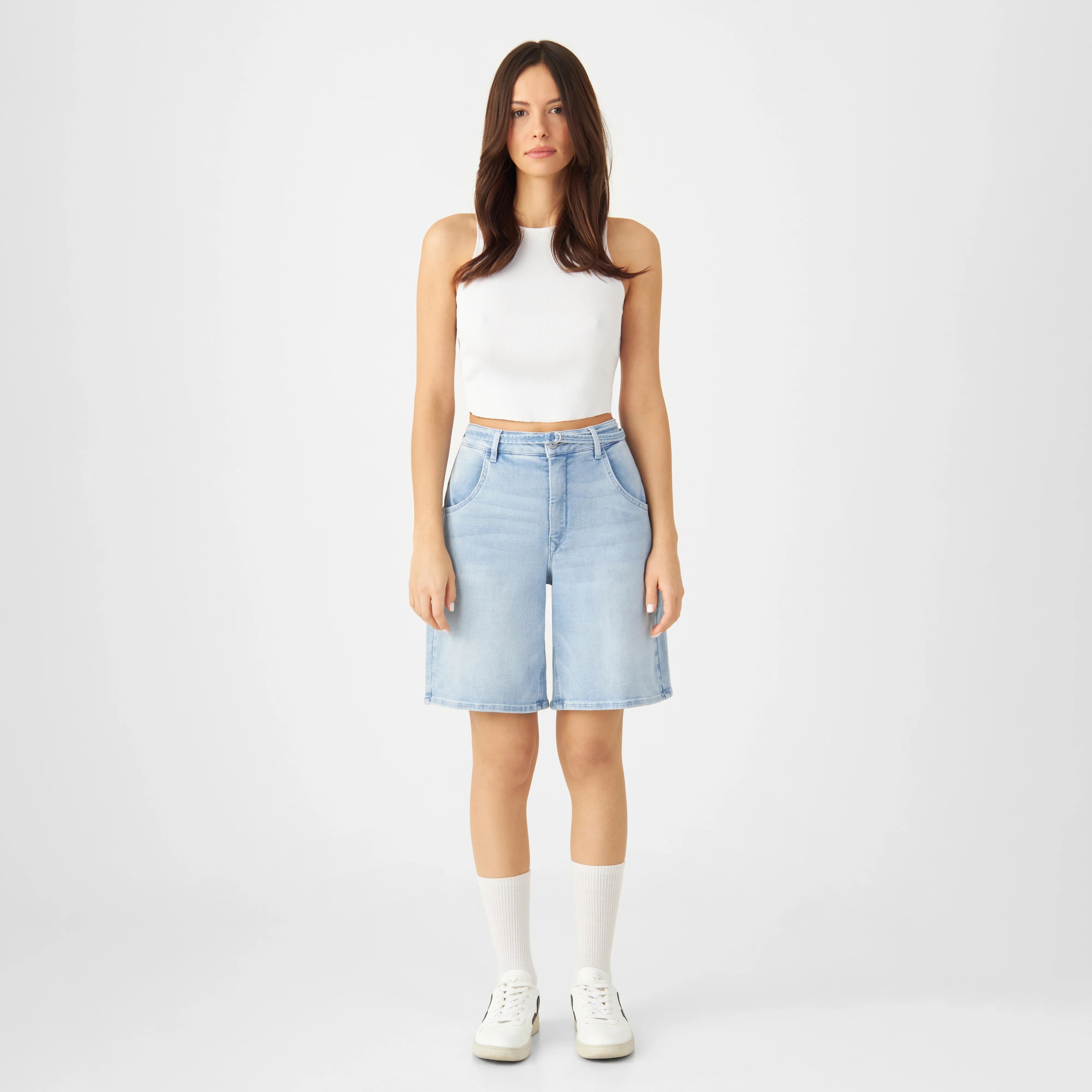 Light blue denim shorts BLINKY made of organic cotton by Dawn Denim