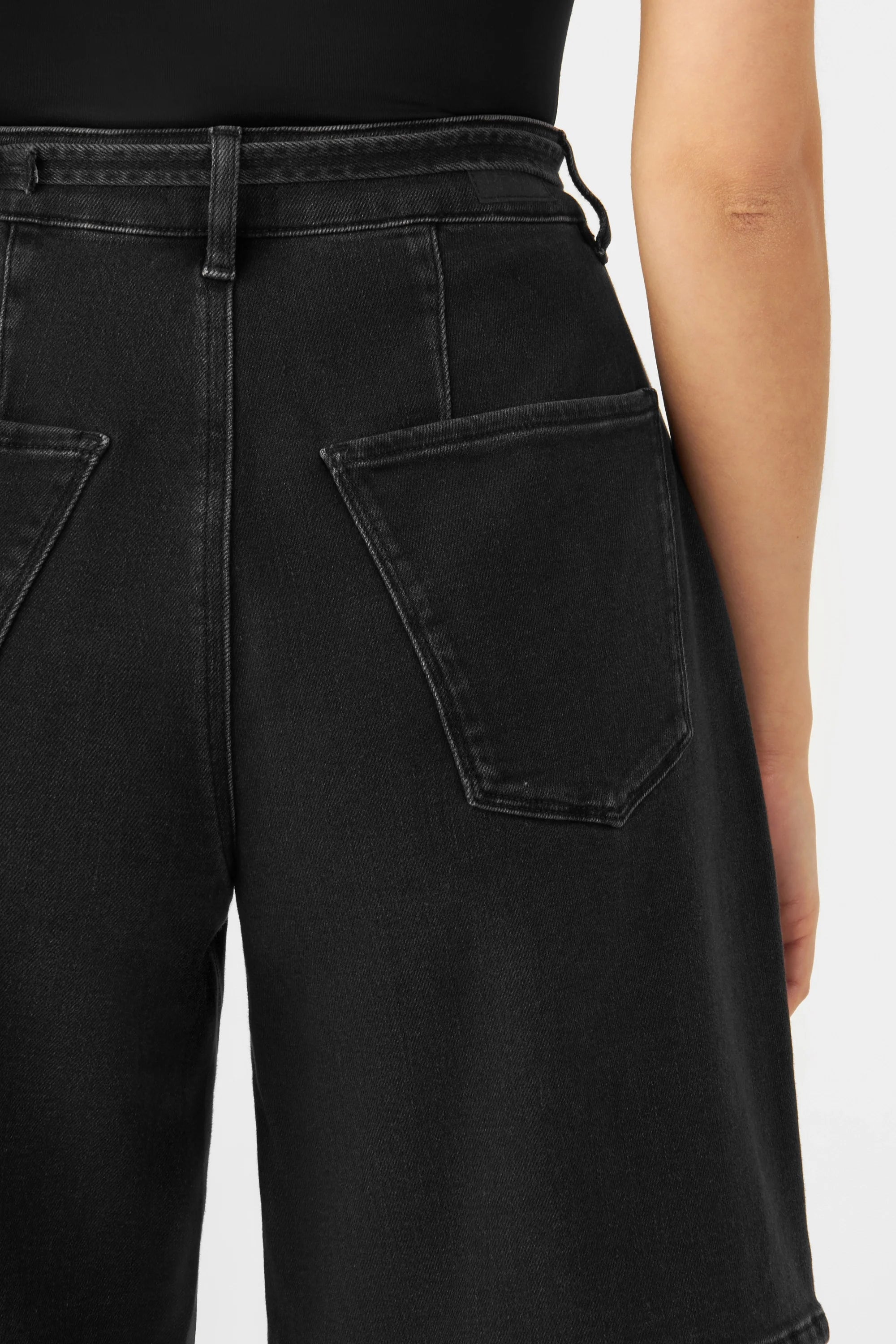 Black denim shorts BLINKY made from organic cotton by Dawn Denim