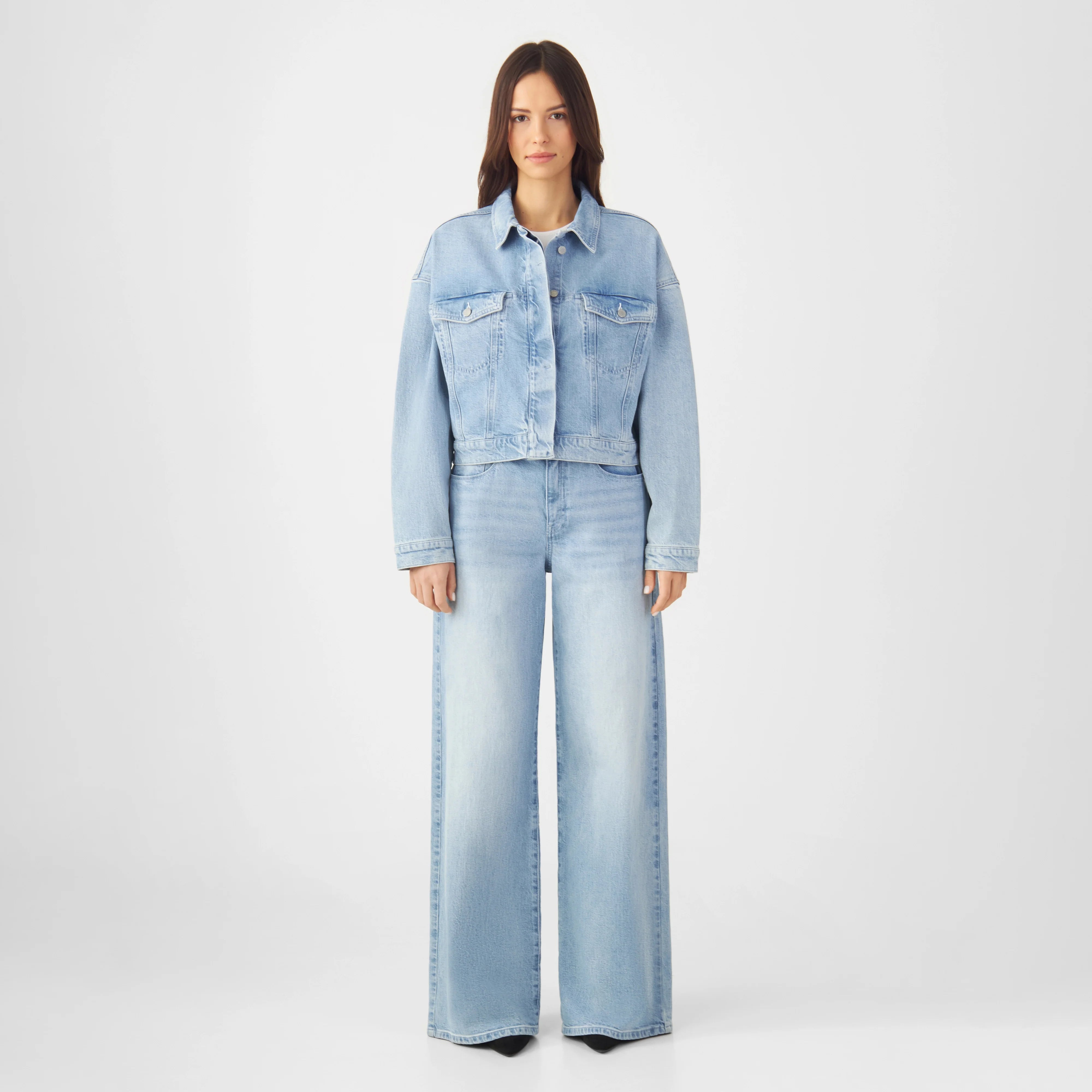 Hellblaue Jacke AMARA aus Bio-Baumwolle von Dawn Denim