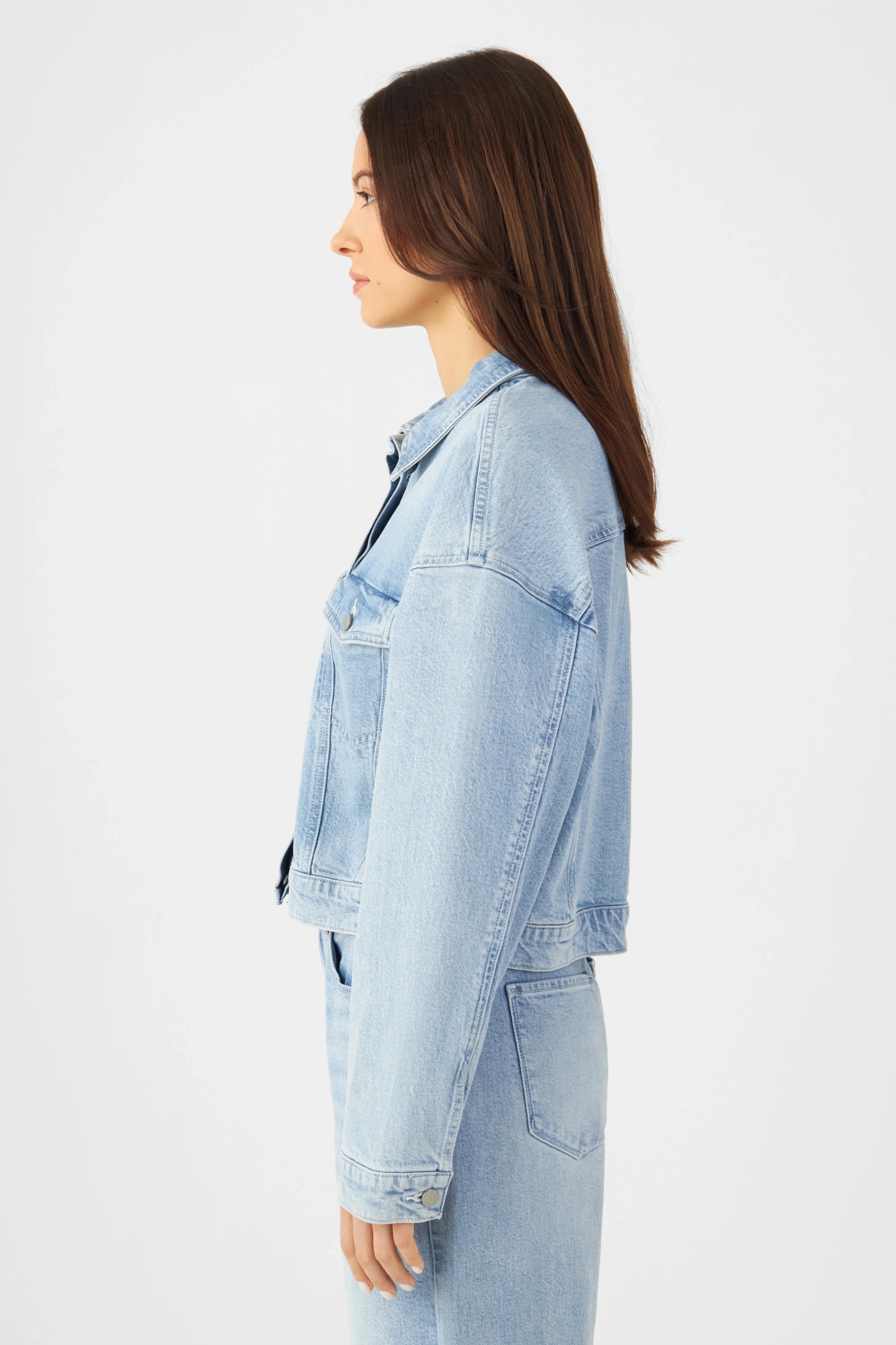 Hellblaue Jacke AMARA aus Bio-Baumwolle von Dawn Denim