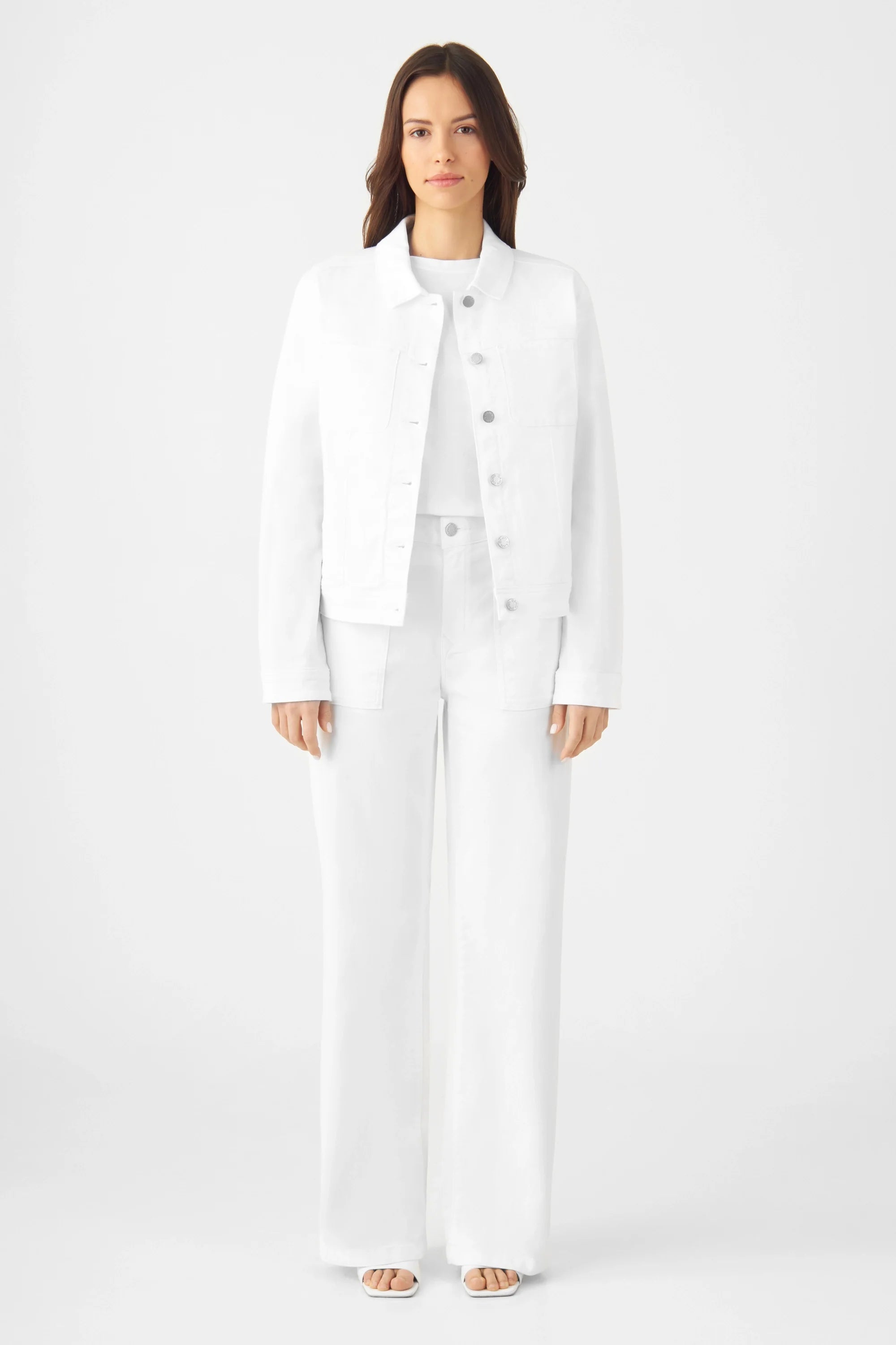 White jacket CALLISTO made of organic cotton by Dawn Denim