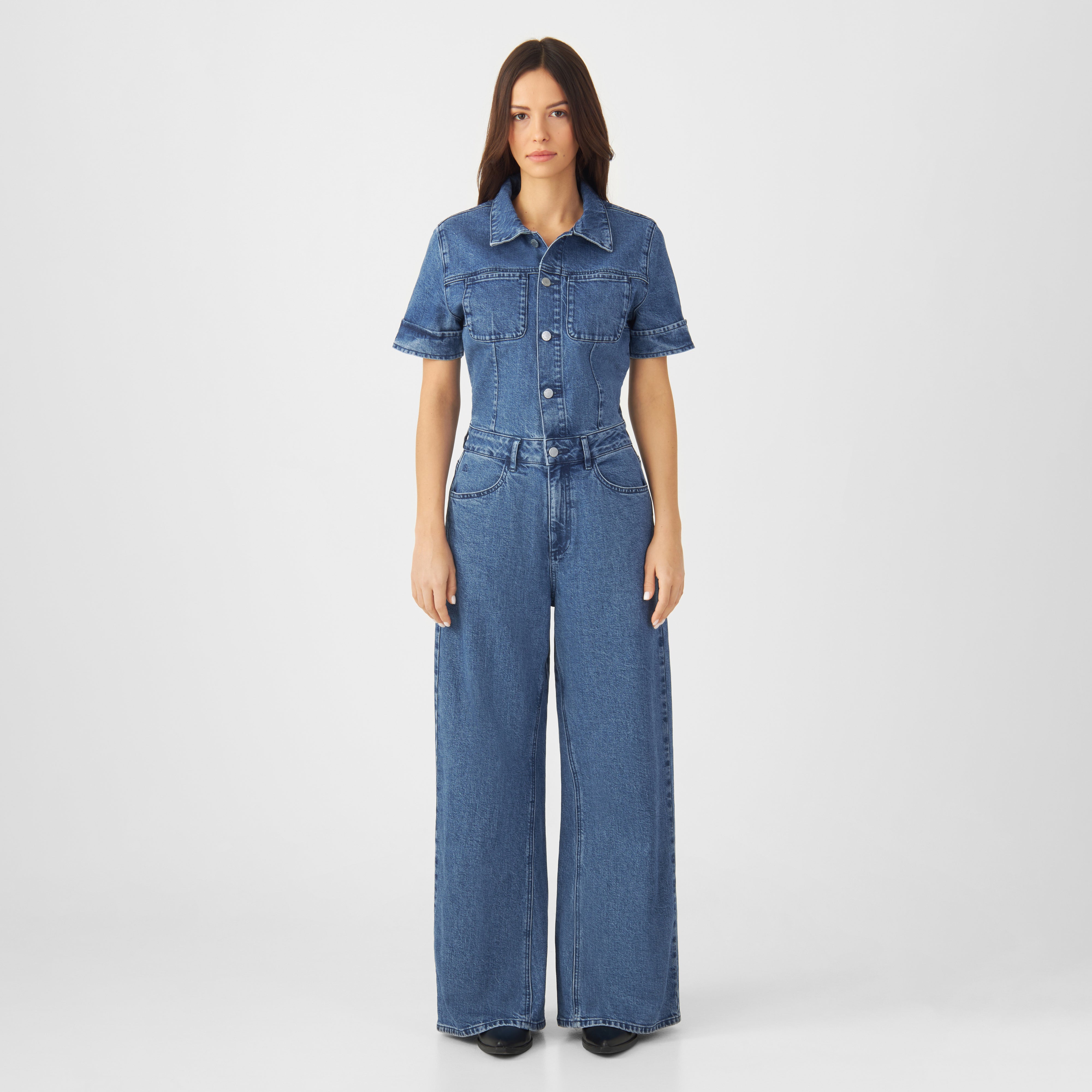 Blauer Jeans Jumpsuit TWITTER aus Bio-Baumwolle von Dawn Denim