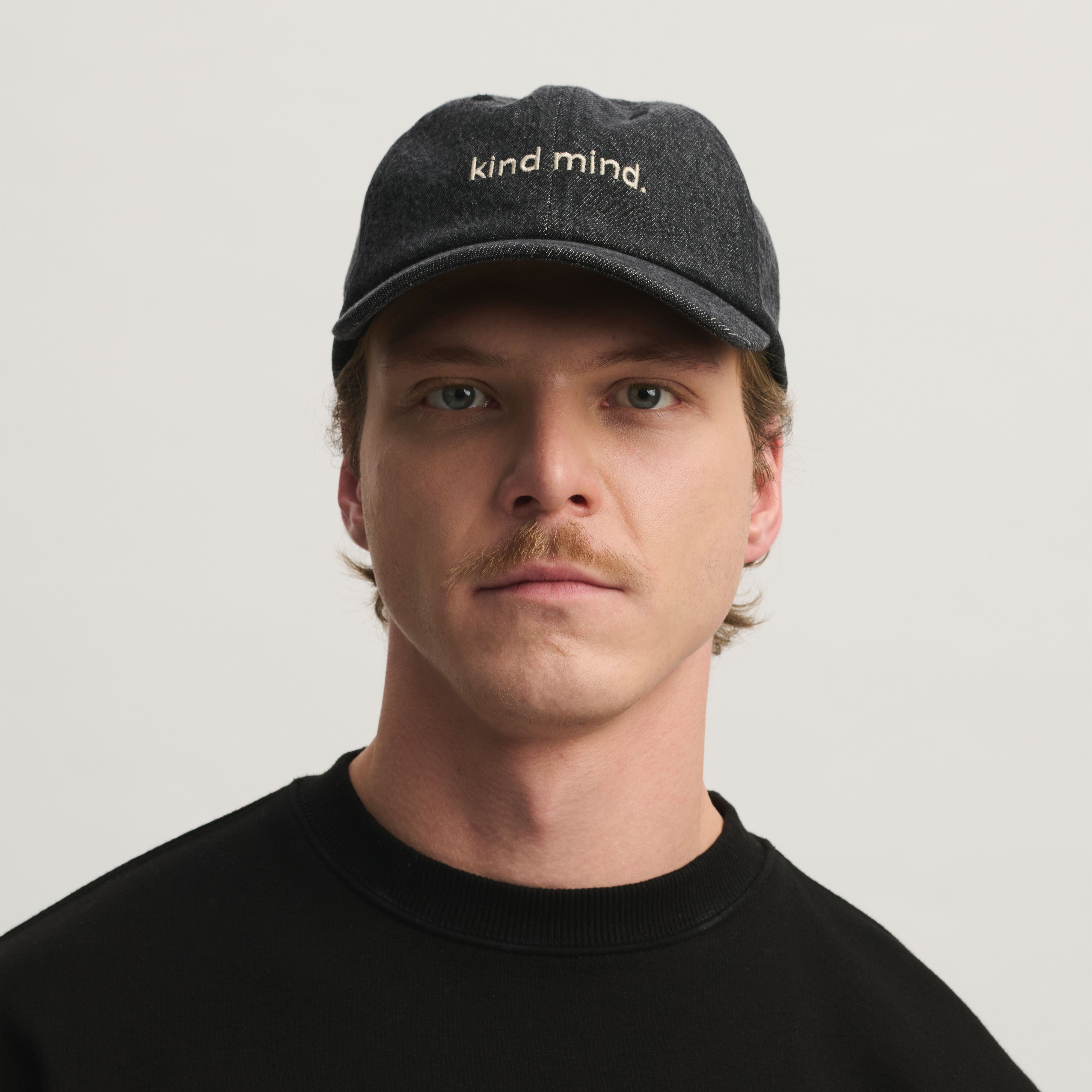 Graues Cap kind mind aus Bio-Baumwolle von Dawn Denim