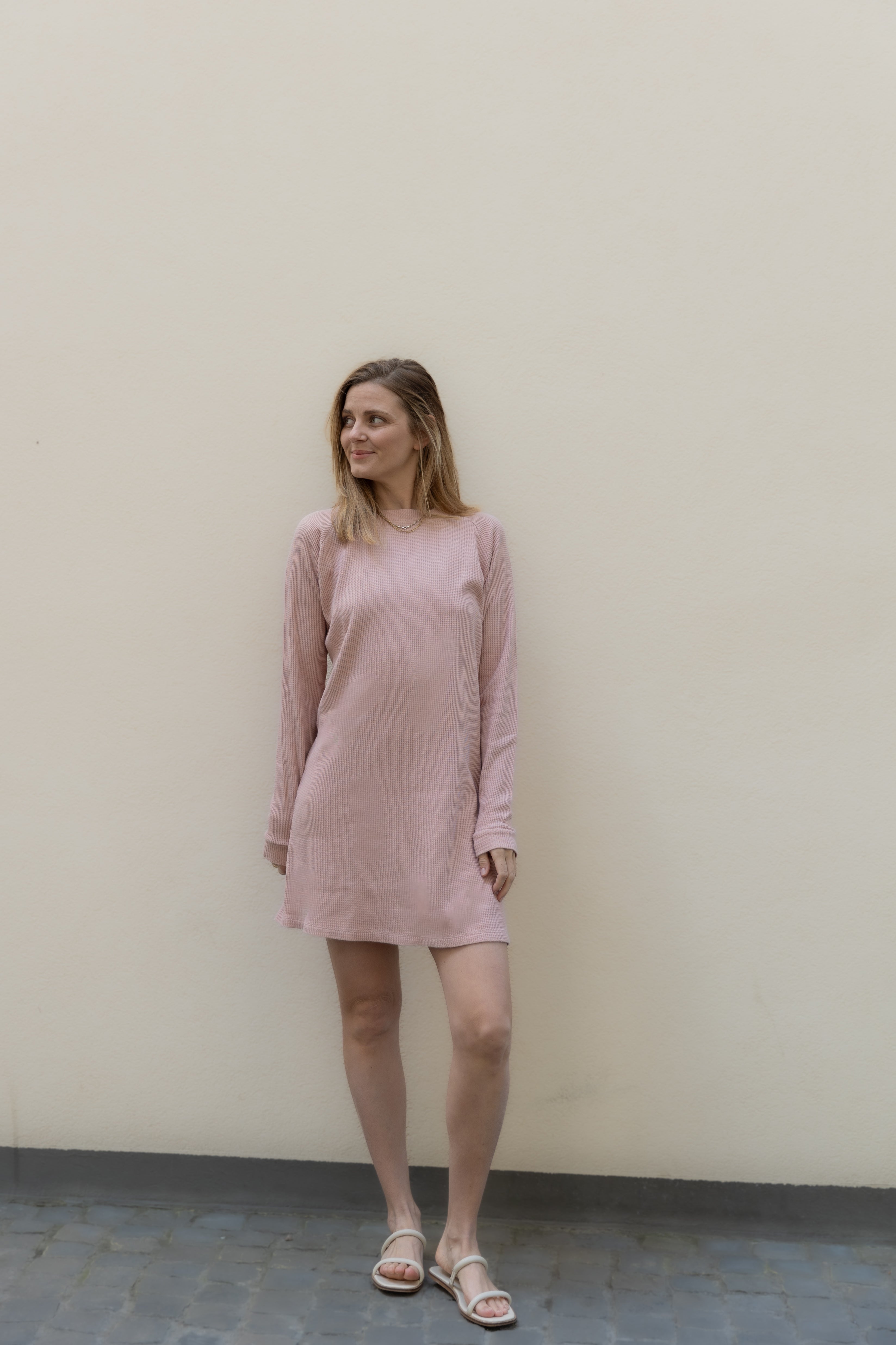 Rosa Kleid AYANA aus 100% Bio-Baumwolle von Pura Clothing