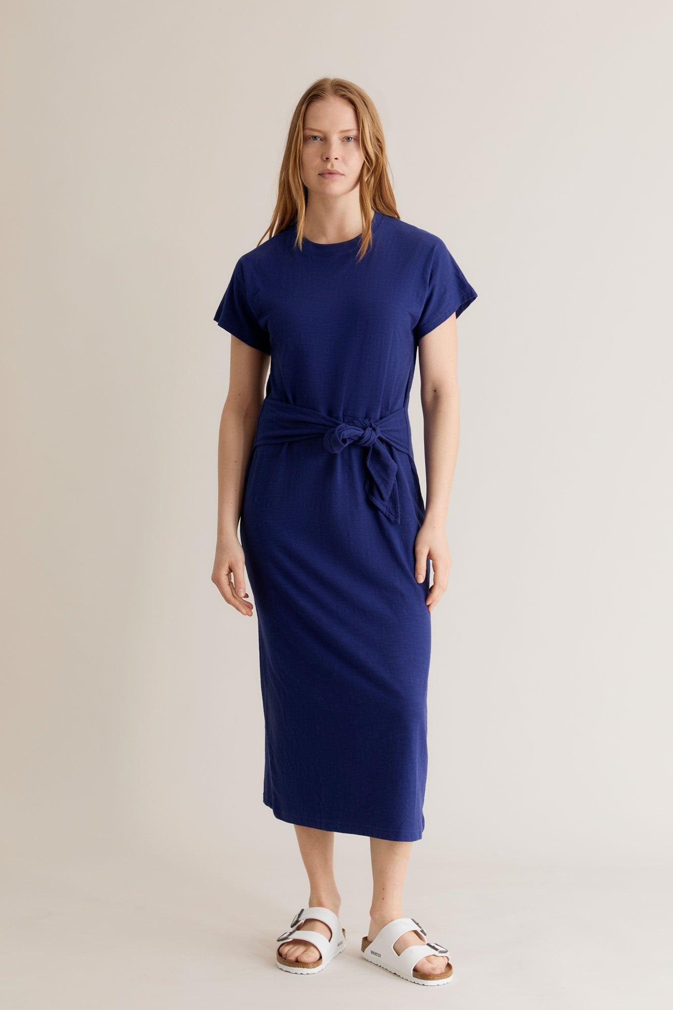 Blaues Kleid FONDA aus 100% Bio-Baumwolle von Komodo