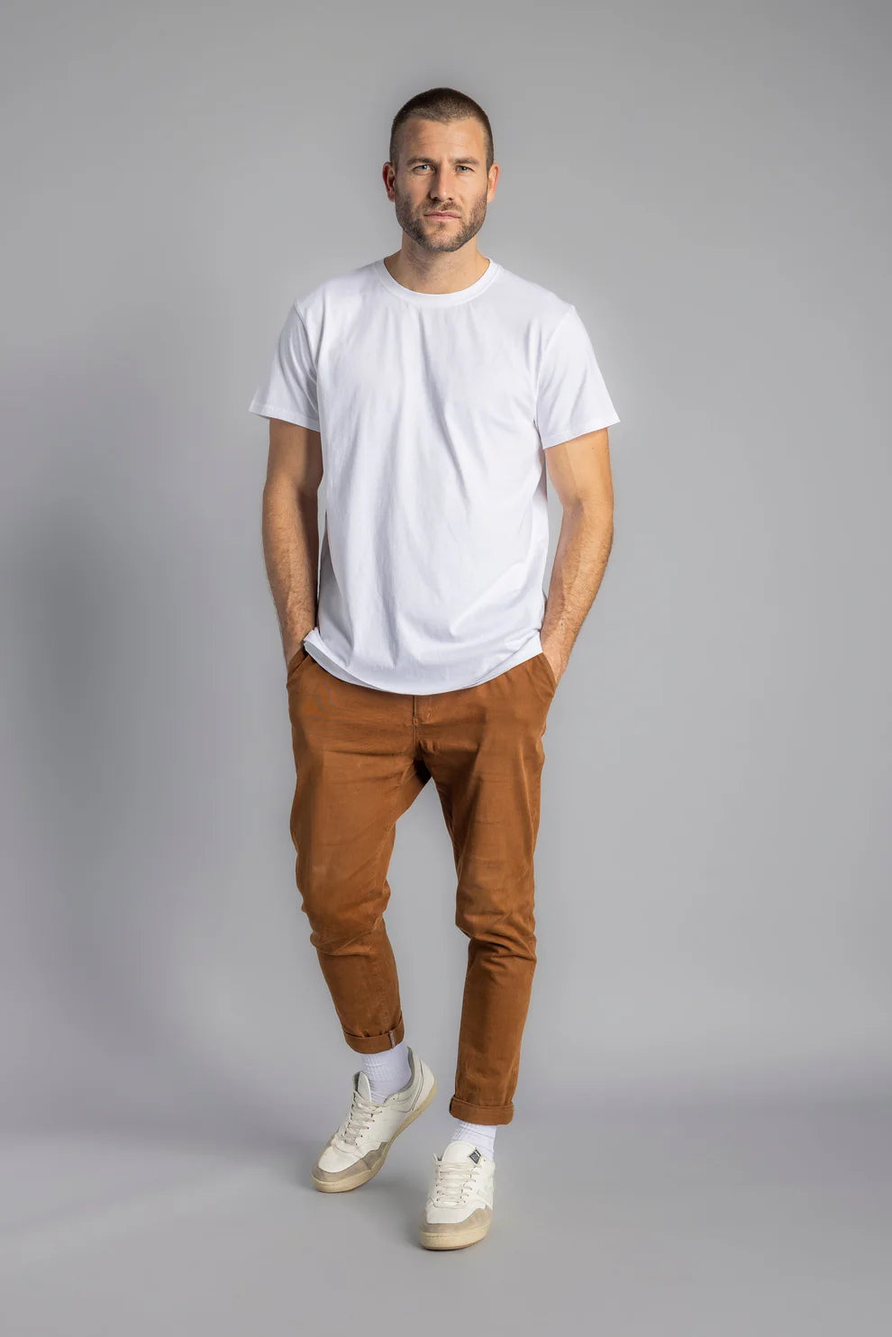 3er-Pack Premium Blank T-Shirt STANDARD in weiss aus Bio Baumwolle von DIRTS