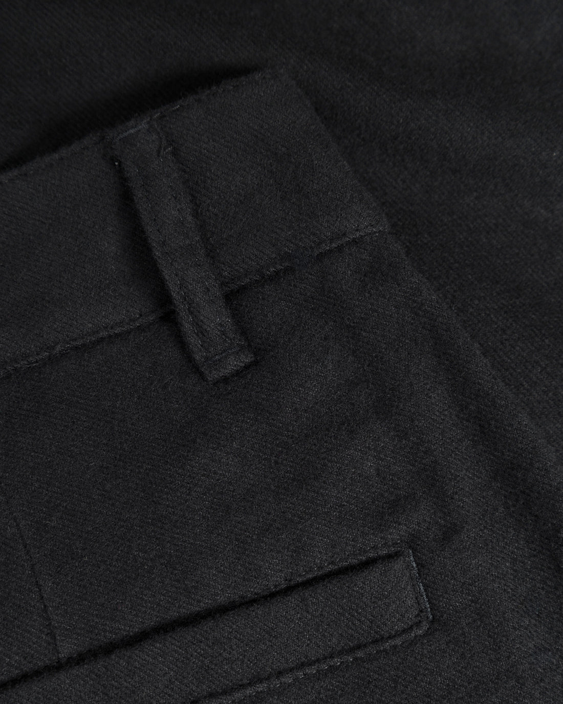 Schwarze Flanell-Hose aus 100% Bio-Baumwolle von Rotholz