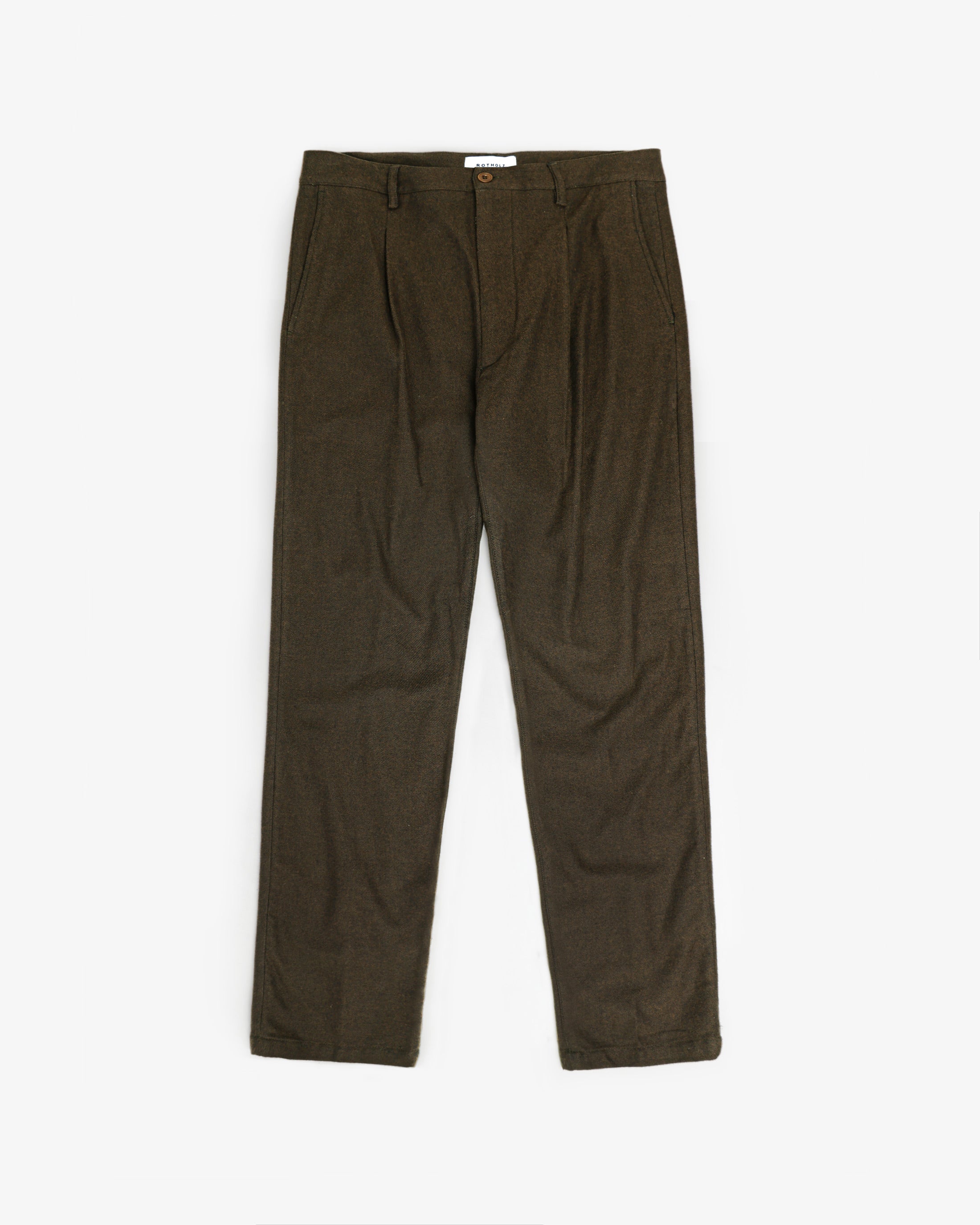 Braune Flanell Hose aus 100% Bio-Baumwolle von Rotholz