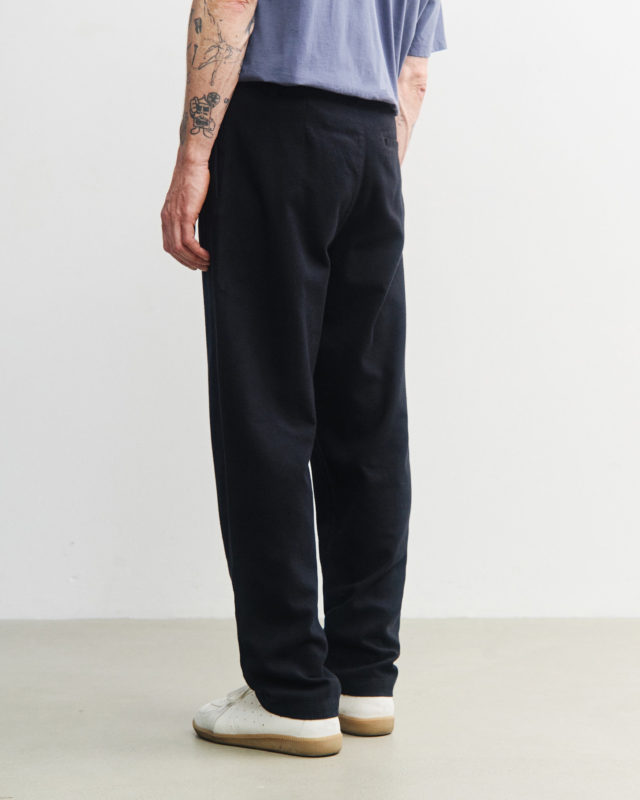 Schwarze Flanellhose Everyday aus 100% Bio-Baumwolle von Rotholz