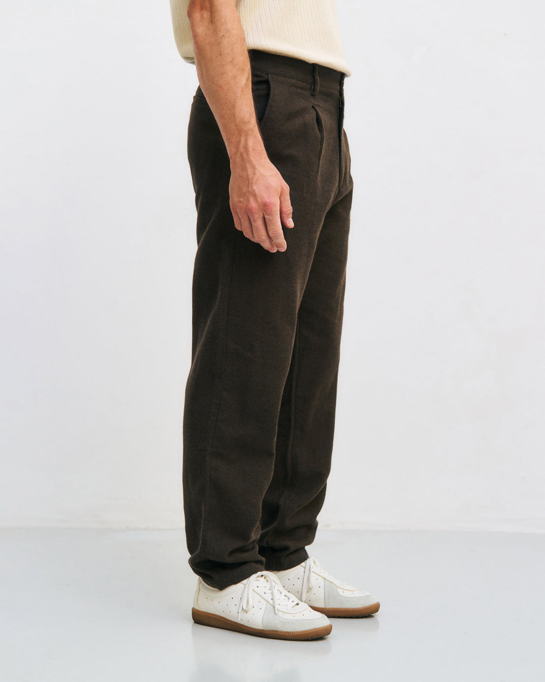 Braune Flanell Hose aus 100% Bio-Baumwolle von Rotholz
