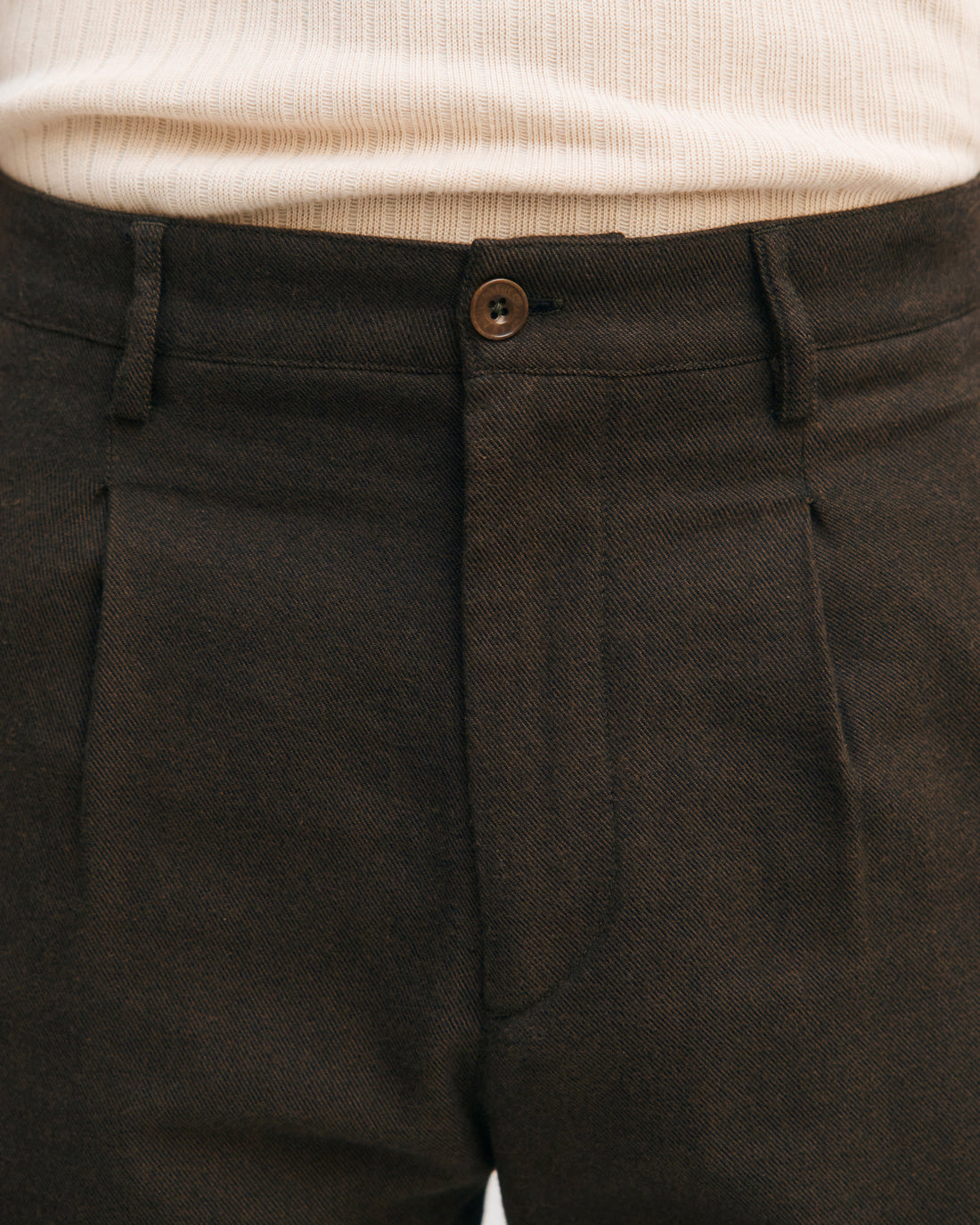 Braune Flanell Hose aus 100% Bio-Baumwolle von Rotholz
